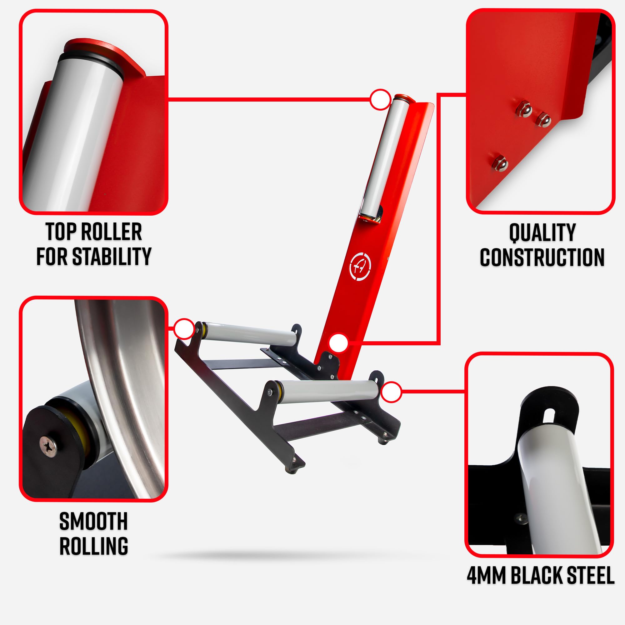 Adam's Polishes Rolling Wheel Detailing Stand - Wheel & Tire Car Detailing Roller for Cleaning, Ceramic Coating, Applying Tire Shine & Car Wheel Wash | Garage Accessory for Detailers - Image 2