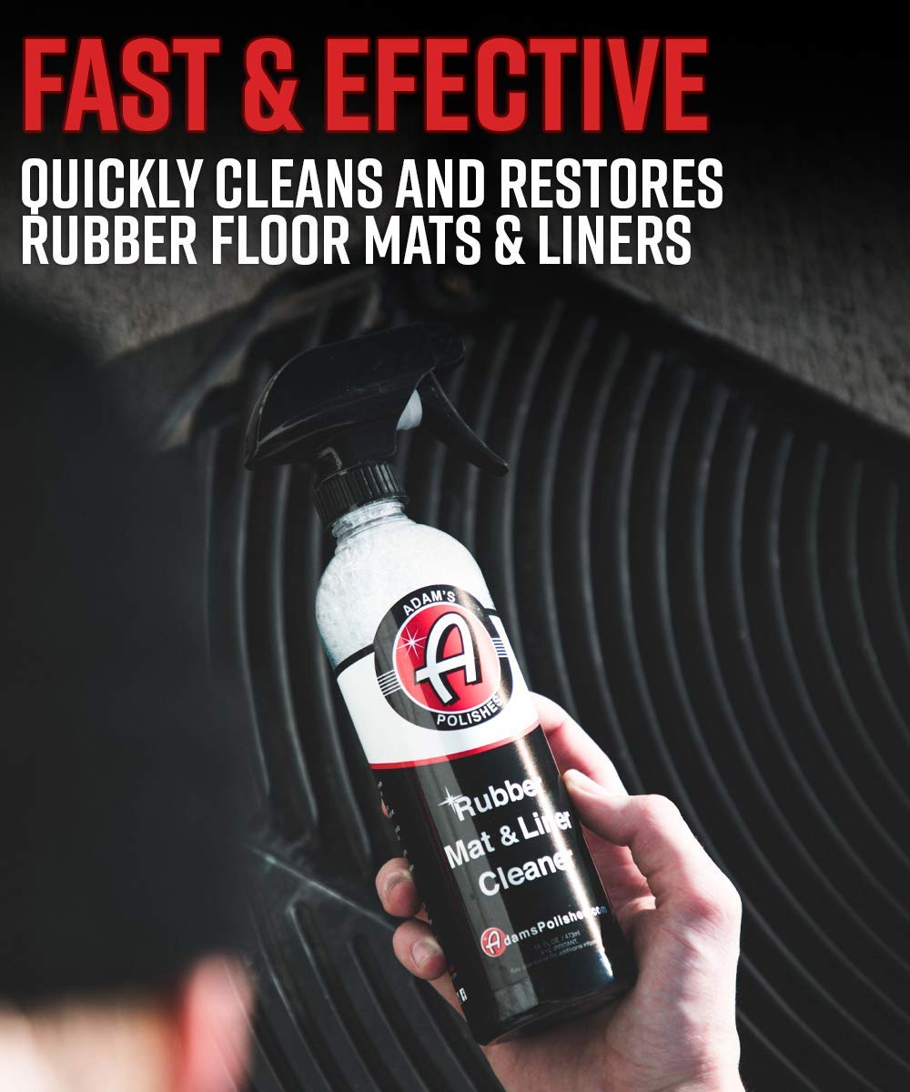 Adam's Polishes Rubber Mat & Liner Cleaner Bundle - Protectant & Rubber Floor Mat Cleaning Solution for Car Detailing | Deep Cleans & Restores Mats, Truck Bed Cargo Liners, Trunk Mat Accessories - Image 2