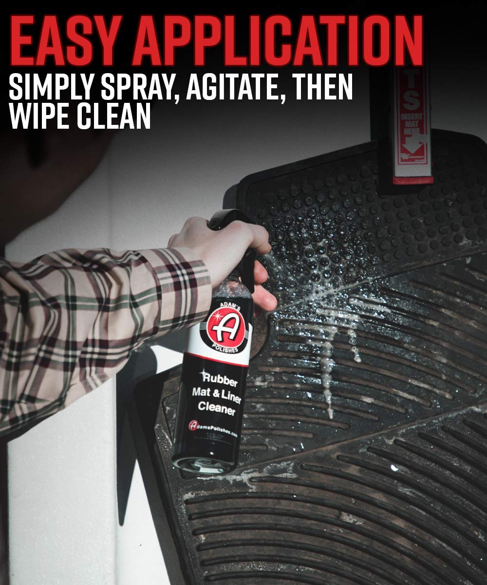 Adam's Polishes Rubber Mat & Liner Cleaner Bundle - Protectant & Rubber Floor Mat Cleaning Solution for Car Detailing | Deep Cleans & Restores Mats, Truck Bed Cargo Liners, Trunk Mat Accessories - Image 4