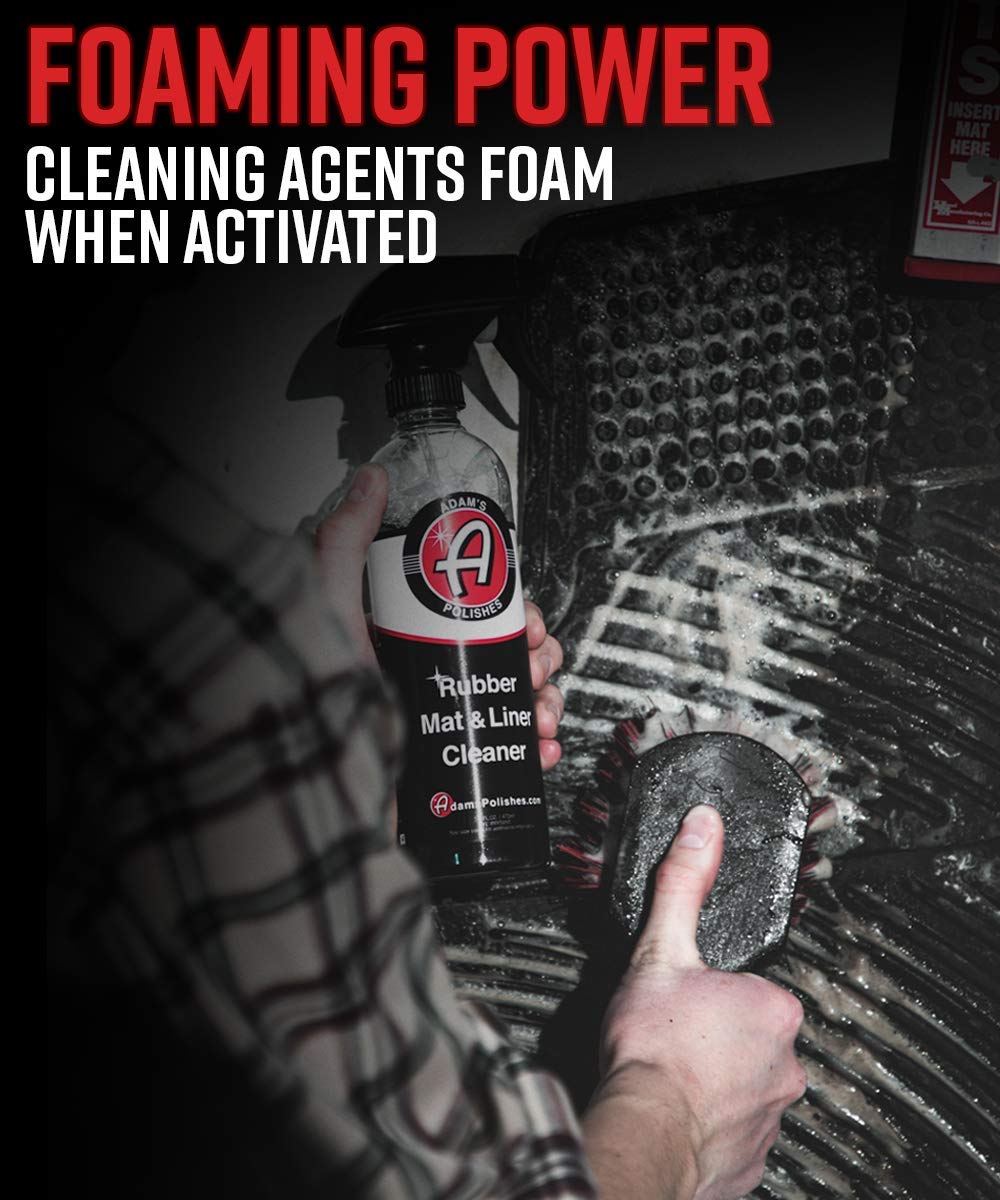 Adam's Polishes Rubber Mat & Liner Cleaner Bundle - Protectant & Rubber Floor Mat Cleaning Solution for Car Detailing | Deep Cleans & Restores Mats, Truck Bed Cargo Liners, Trunk Mat Accessories - Image 5