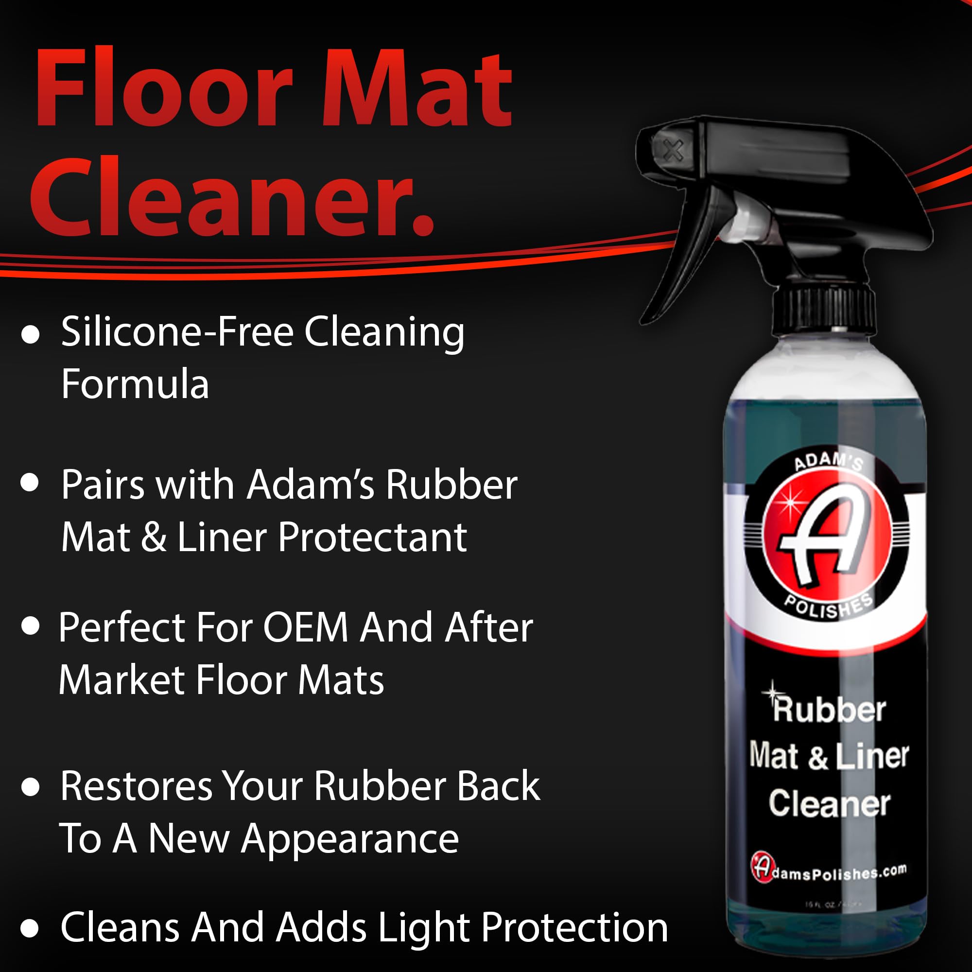 Adam's Polishes Rubber Mat & Liner Protectant (Cleaner & Protectant Combo) - Image 2
