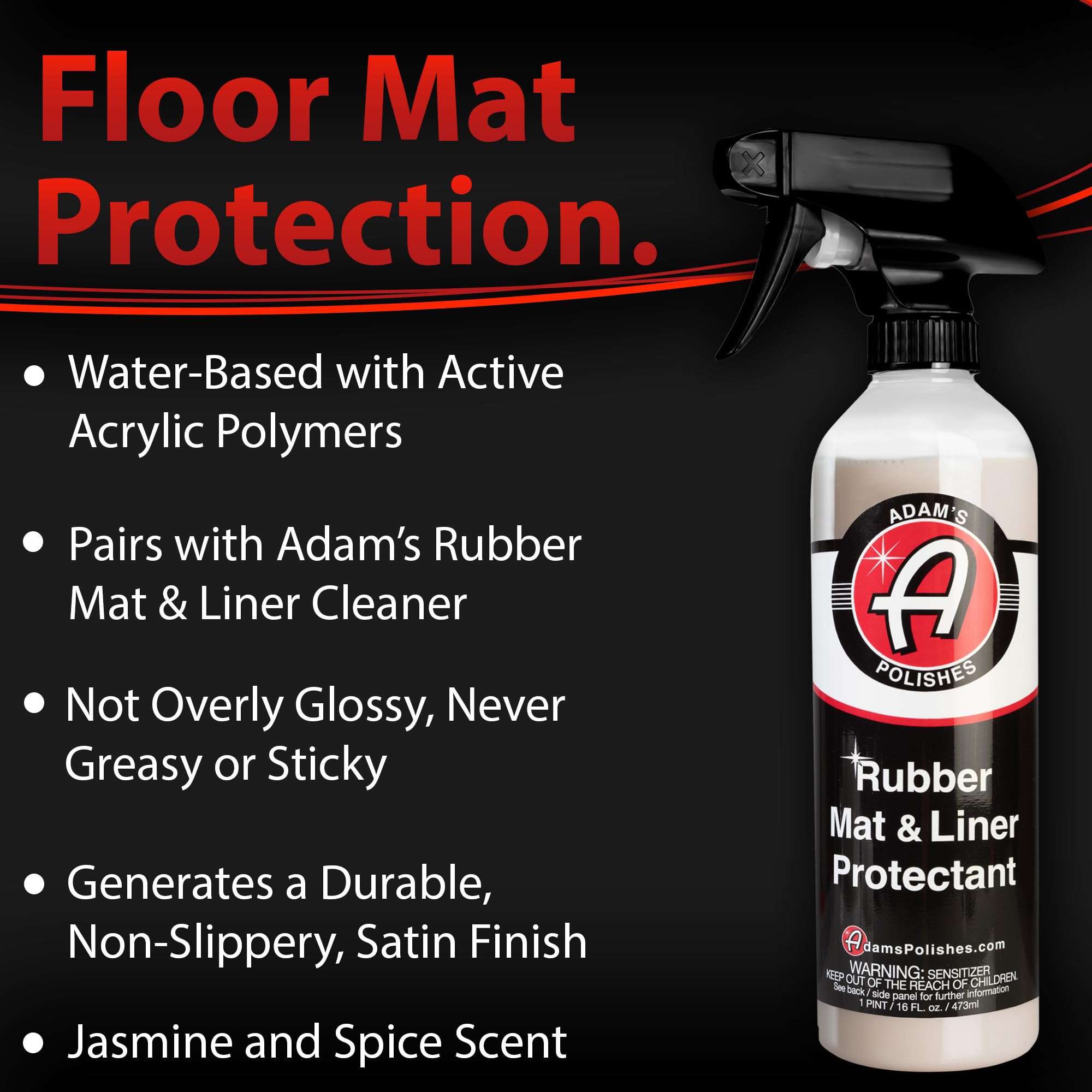 Adam's Polishes Rubber Mat & Liner Protectant (Cleaner & Protectant Combo) - Image 3