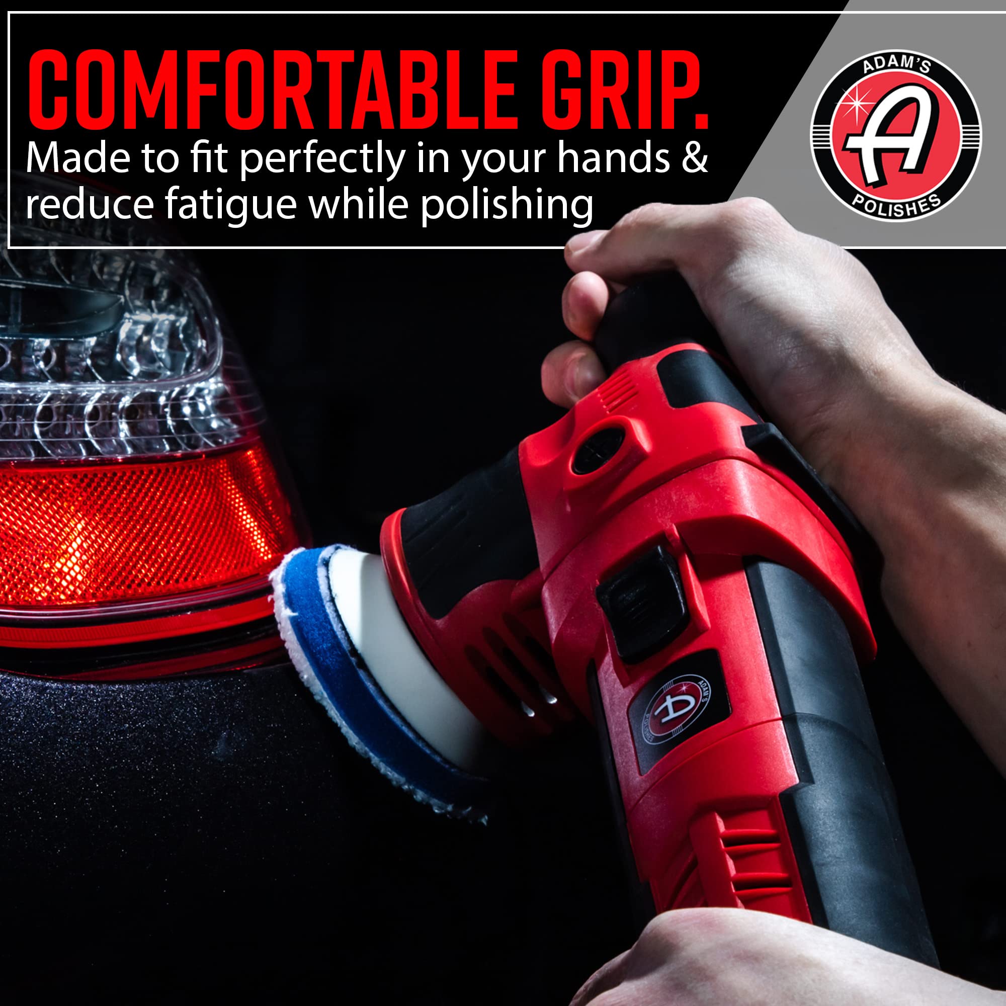 Adam's 12mm SK Pro Car Polisher Kit (16 Item) - Professional Buffer Polisher for Car Detailing & Scratch Repair - Includes Microfiber Towels, Polish, Compound, Pads, Tools, Carry Tote, & More - Image 5