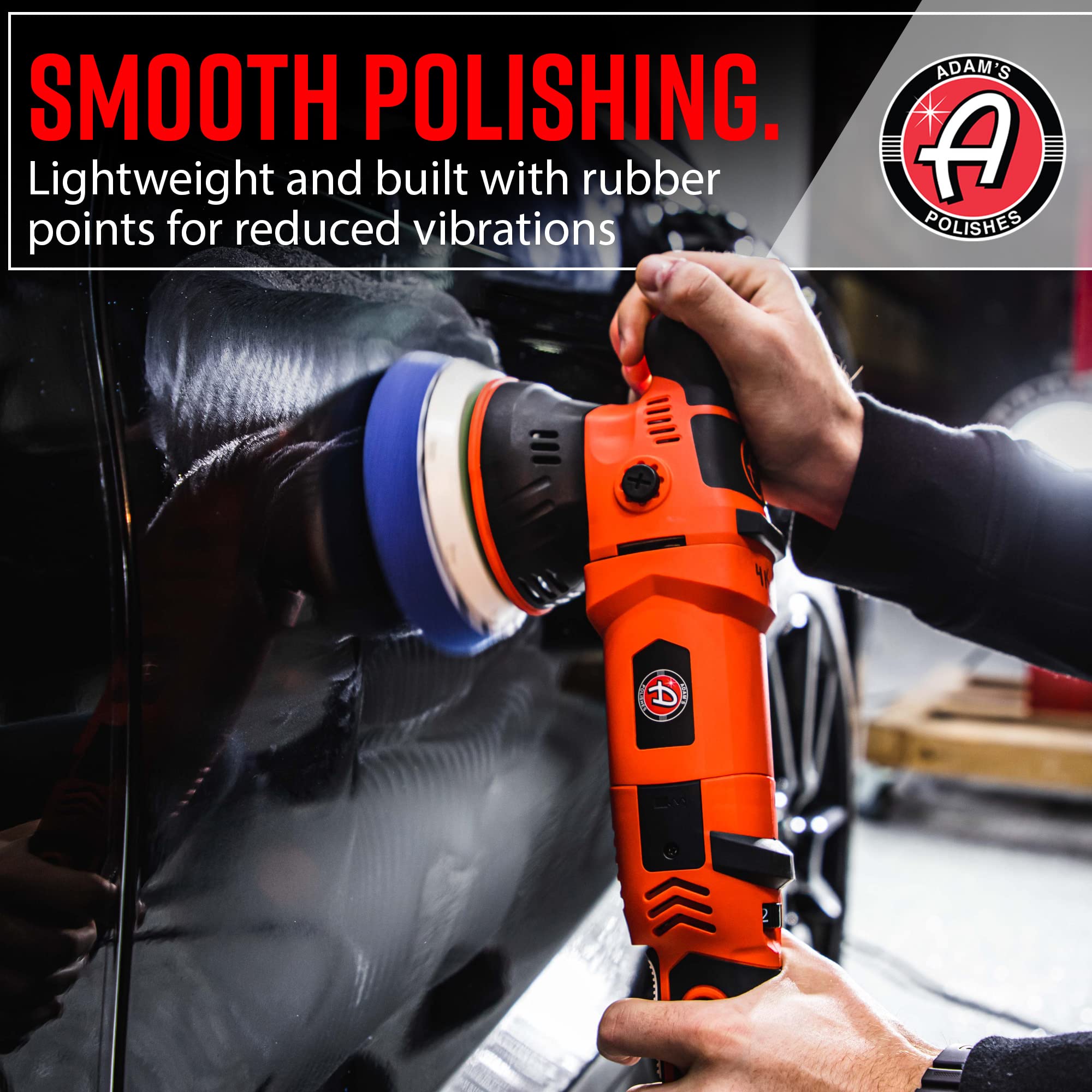 Adam's Polishes SK Pro 15mm Car Polisher - Professional Buffer Polisher For Car Detailing | Use W/Car Polish, Polishing Compound, or Car Scratch Remover | Car Wash Clay Bar Ceramic Coating - Image 5
