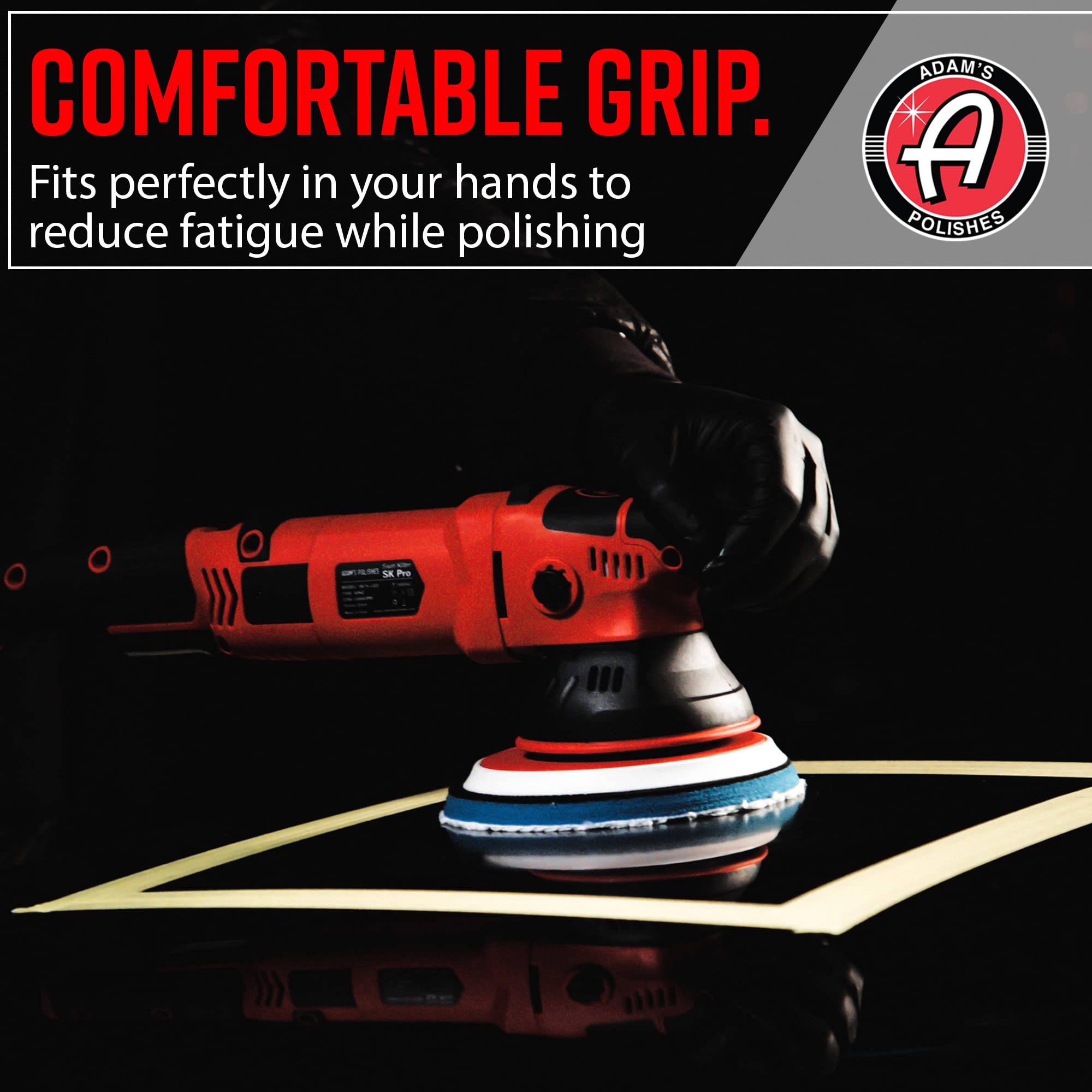 Adam's Polishes SK Pro 15mm Car Polisher - Professional Buffer Polisher For Car Detailing | Use W/Car Polish, Polishing Compound, or Car Scratch Remover | Car Wash Clay Bar Ceramic Coating - Image 6