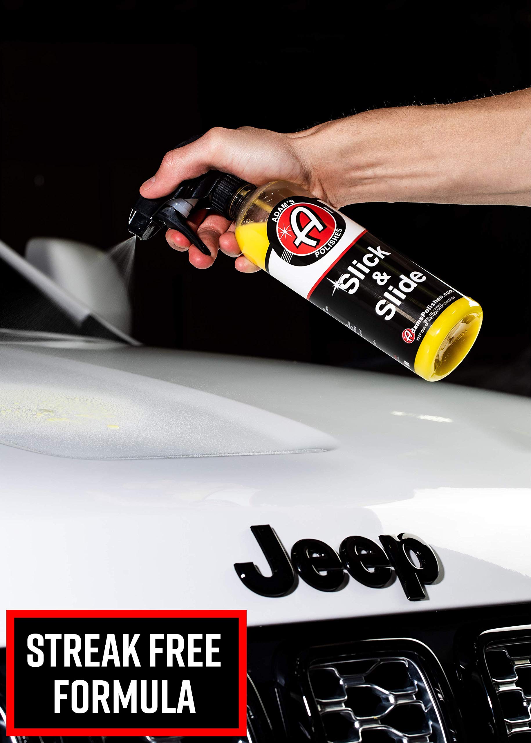 Adam's Polishes Slick & Slide Detail Spray - Hyper Slick Polymer Resin Technology Car Wash Spray Sealant - Car Wax Top Coat Quick Detailer Provides Superior Gloss, Shine, & Slickness (Gallon) - Image 3