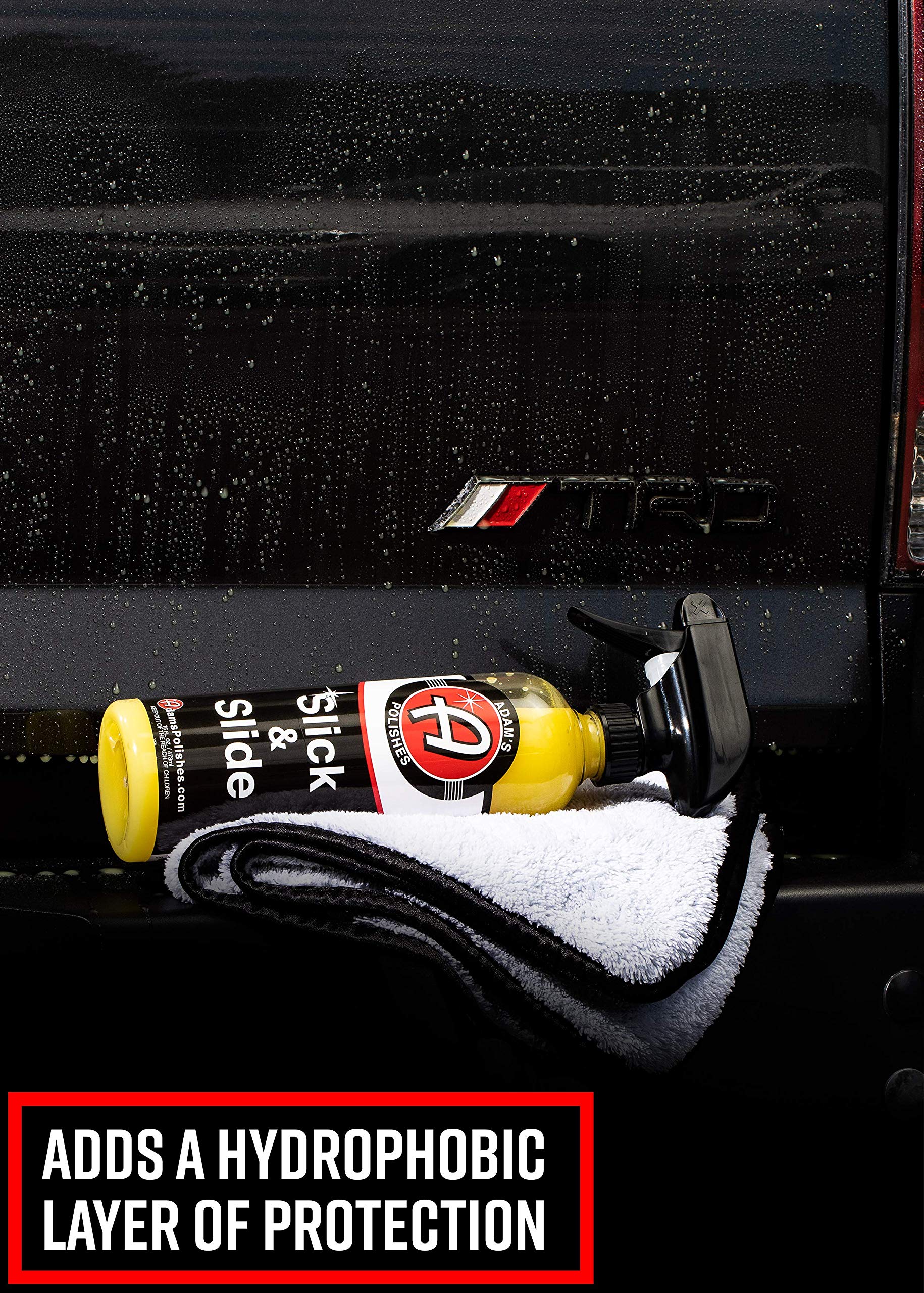 Adam's Polishes Slick & Slide Detail Spray - Hyper Slick Polymer Resin Technology Car Wash Spray Sealant - Car Wax Top Coat Quick Detailer Provides Superior Gloss, Shine, & Slickness (Gallon) - Image 6