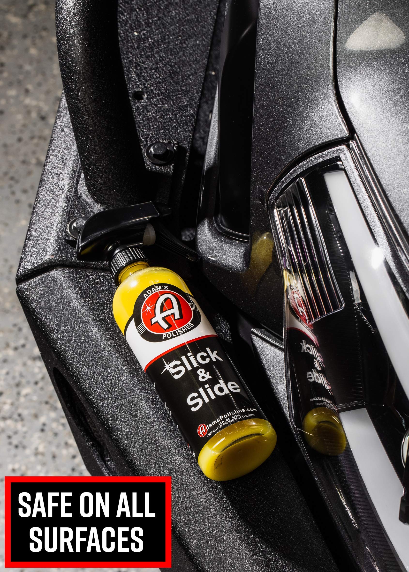 Adam's Polishes Slick & Slide Detail Spray - Hyper Slick Polymer Resin Technology Car Wash Spray Sealant - Car Wax Top Coat Quick Detailer Provides Superior Gloss, Shine, & Slickness (Gallon) - Image 7