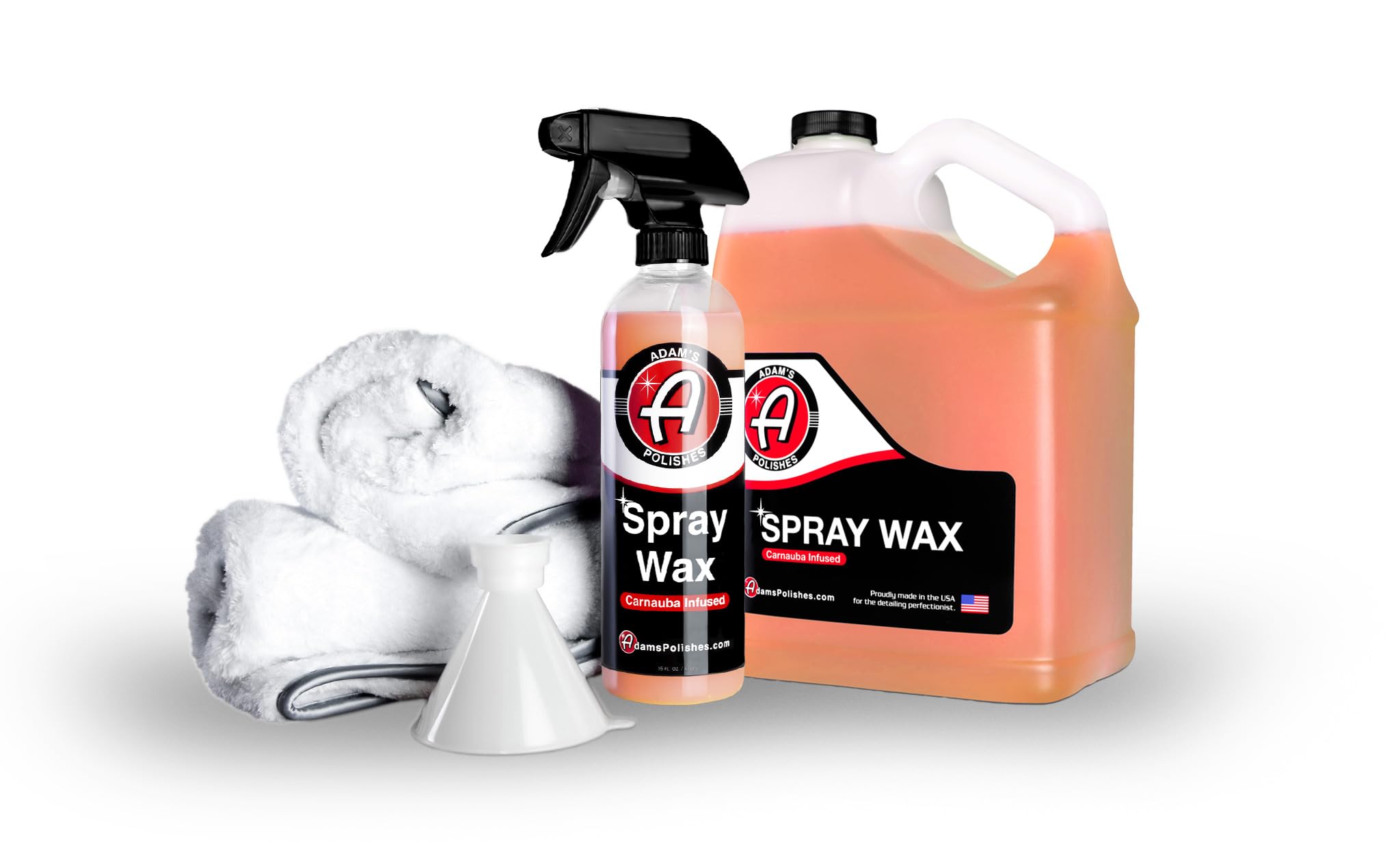 Adam's Polishes Spray Wax Kit - Advanced Carnauba Car Wax | Car Spray Polish | During Car Wash Paste Wax Clay Bar & Buffer Polisher For Ultimate Protection On Paint Wheels Windows | Cleaning Supplies