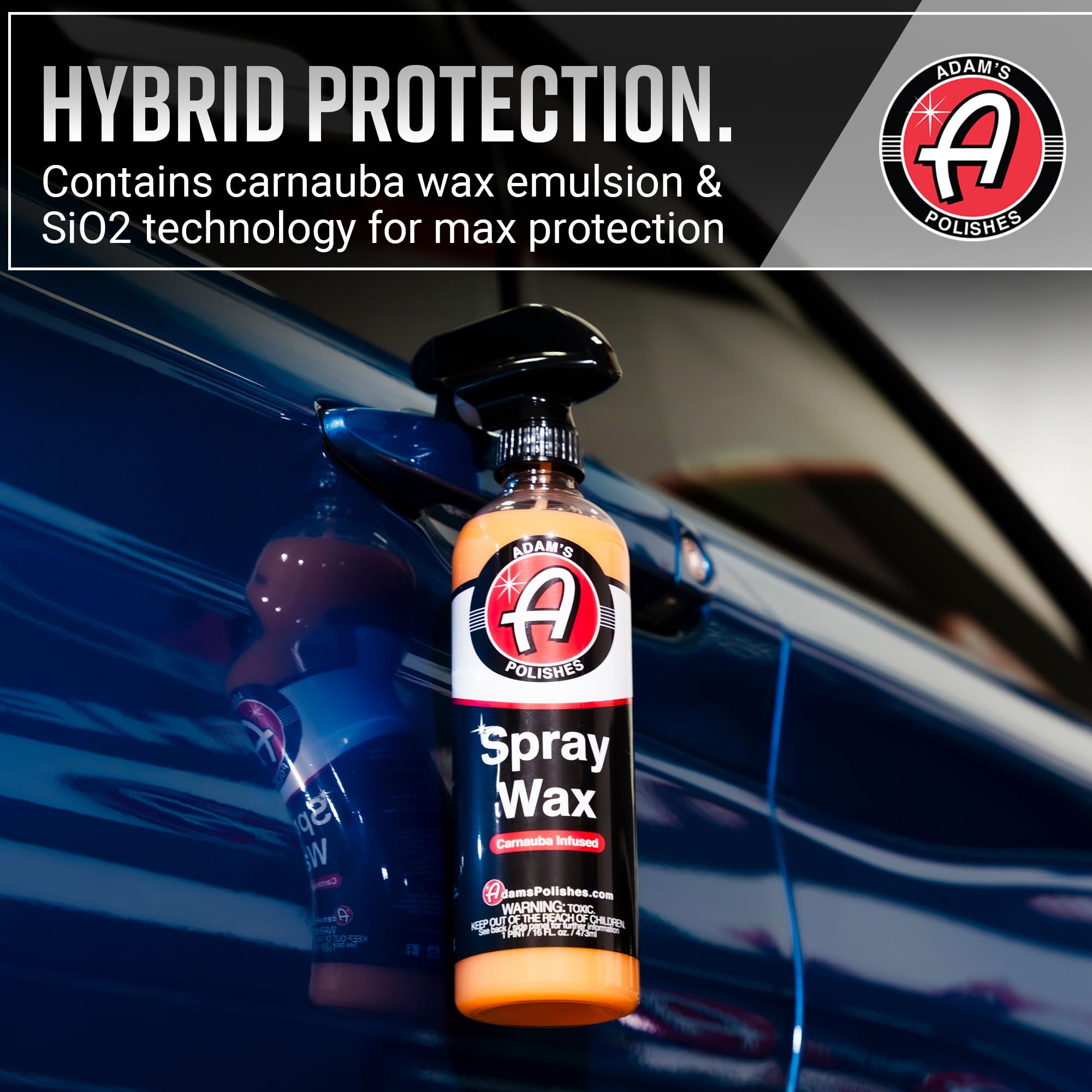 Adam's Polishes Spray Wax Kit - Advanced Carnauba Car Wax | Car Spray Polish | During Car Wash Paste Wax Clay Bar & Buffer Polisher For Ultimate Protection On Paint Wheels Windows | Cleaning Supplies - Image 3