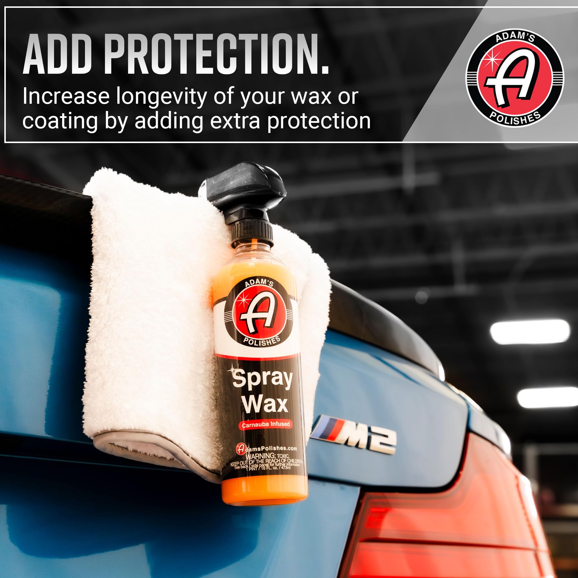 Adam's Polishes Spray Wax Kit - Advanced Carnauba Car Wax | Car Spray Polish | During Car Wash Paste Wax Clay Bar & Buffer Polisher For Ultimate Protection On Paint Wheels Windows | Cleaning Supplies - Image 5