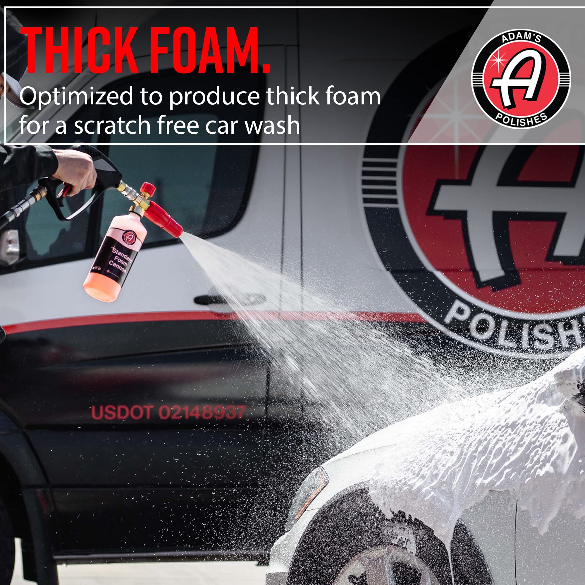 Adam's Polishes Standard Foam Cannon & Snub Nose Combo - Foam Cannon Soap Sprayer for Car Wash, Patio & House Cleaning | Sprayer Cleaner Cannister for Pressure Washer - Image 4