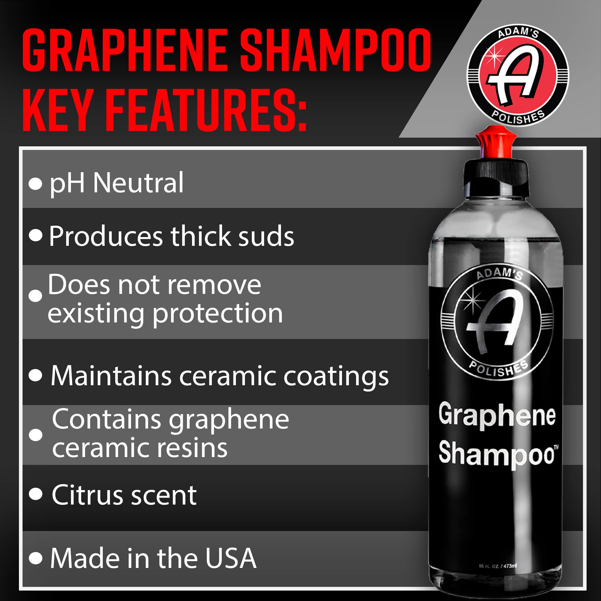 Adam's Polishes Standard Foam Gun & Graphene Shampoo Bundle - Car Wash Foaming Sprayer for Garden Hose | Mix with Car Soap & Water & No Pressure Washer Required | Premium Grade Auto Detailing Tool - Image 4