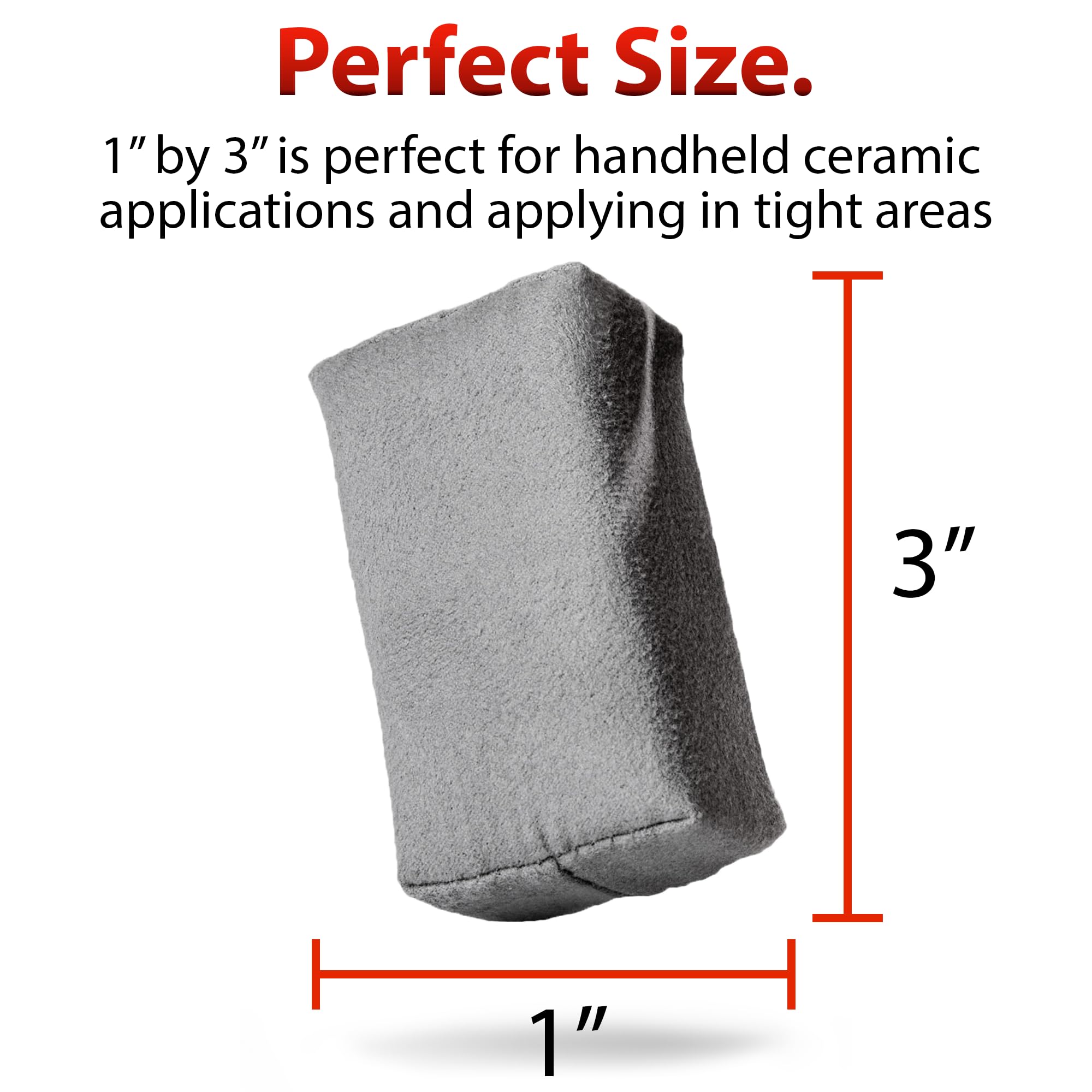 Adam's Polishes Suede Applicator (2 Pack) - Car Detailing Sponge, Use with Ceramic Spray, Graphene Coatings on Car Paint, Metal, Plastic Trim, Rubber & Glass - Image 4