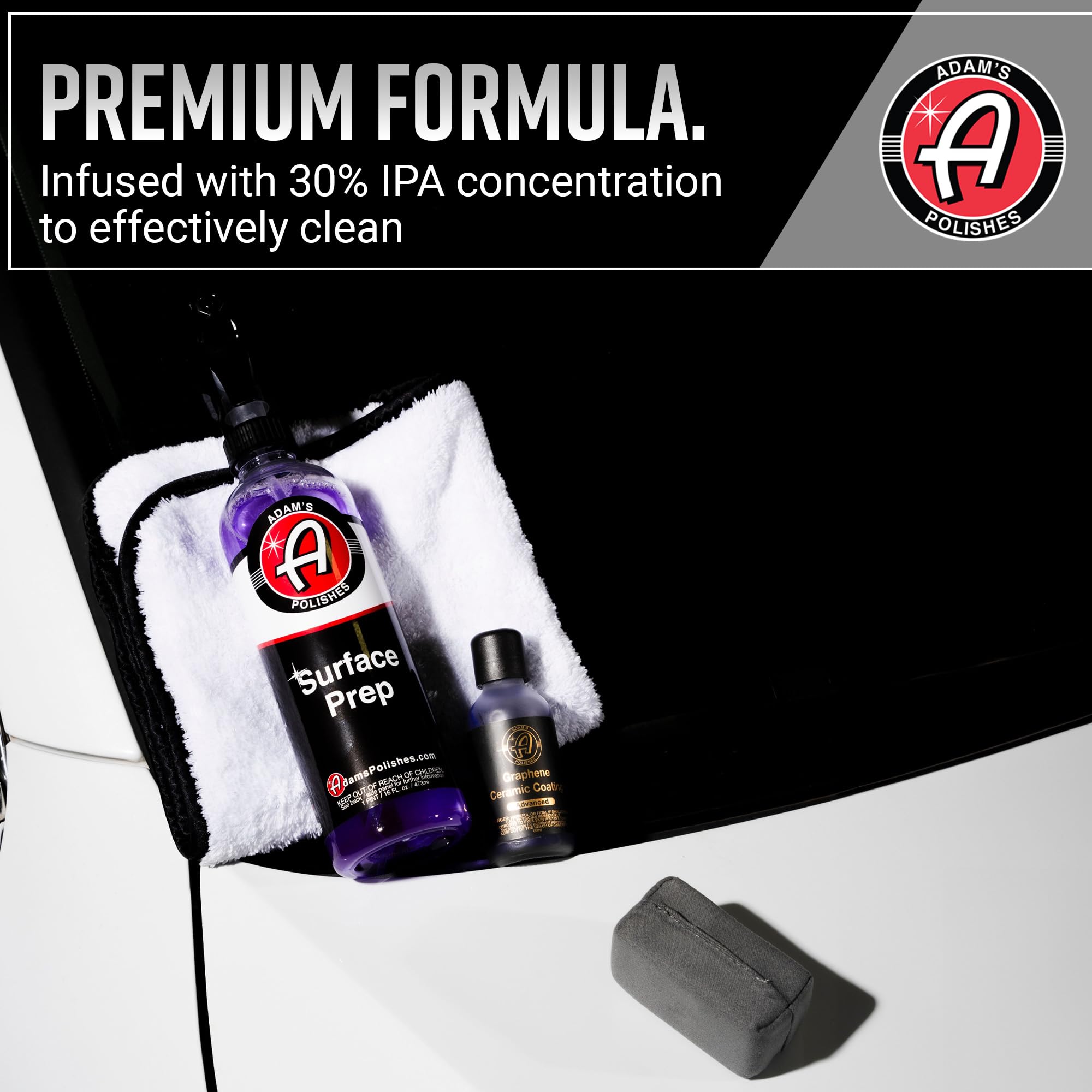 Adam's Polishes Surface Prep (16oz) - A Surface Cleanser Spray for Auto Paint Prep to Apply Any Ceramic Coating, Car Wax, or Spray Sealant | Use After Clay Bar, Car Wash & Orbital Polisher Treatment - Image 5