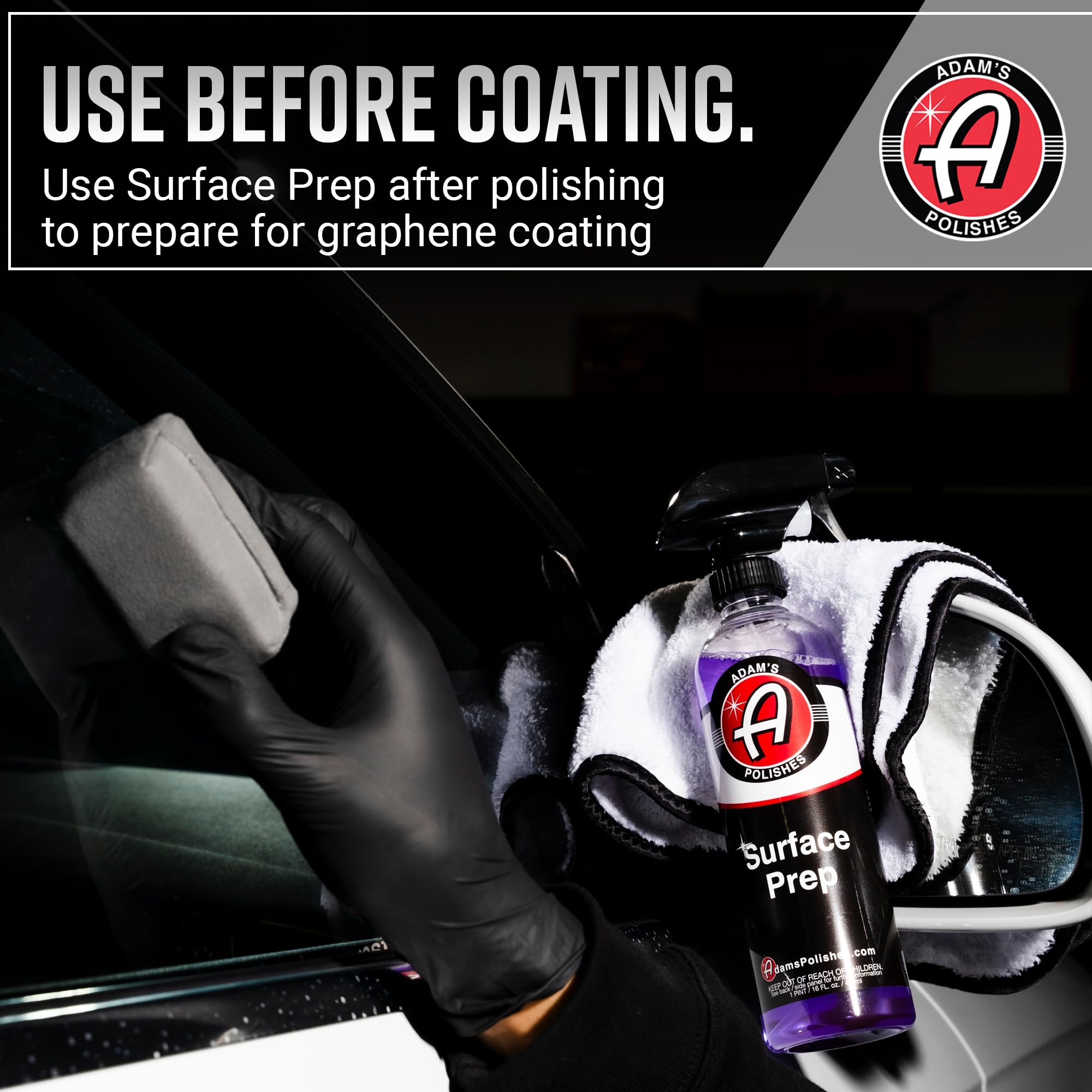 Adam's Polishes Surface Prep (16oz) - A Surface Cleanser Spray for Auto Paint Prep to Apply Any Ceramic Coating, Car Wax, or Spray Sealant | Use After Clay Bar, Car Wash & Orbital Polisher Treatment - Image 8