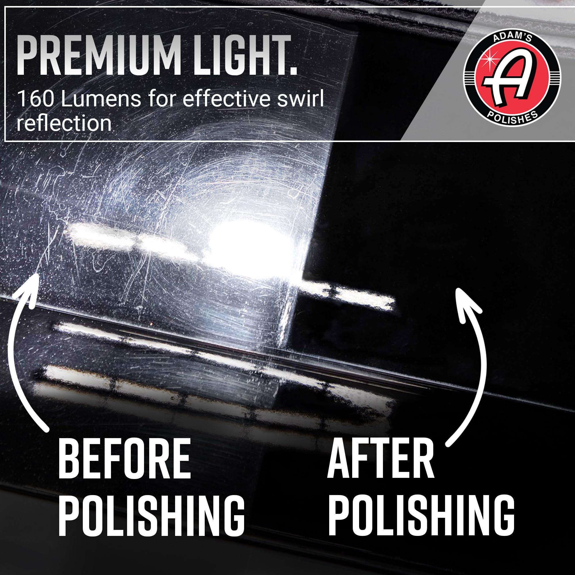 Adam's Polishes Swirl Finder Flashlight - Ultra Bright 170 Lumen Mini Light - Easily Spot Imperfections and Swirls in Your Paint When Polishing and Correcting Your Vehicles Finish - Image 4