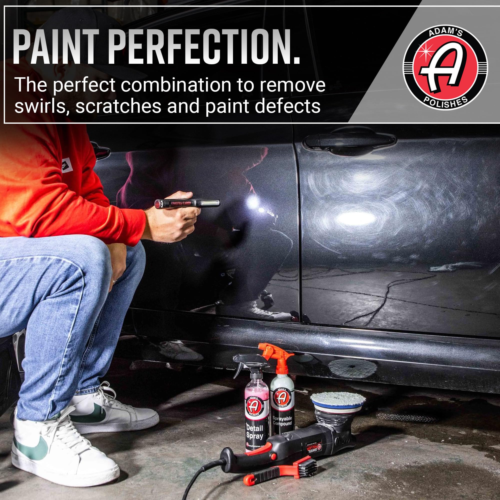 Adam's Polishes Swirl Finder Flashlight - Ultra Bright 170 Lumen Mini Light - Easily Spot Imperfections and Swirls in Your Paint When Polishing and Correcting Your Vehicles Finish - Image 7