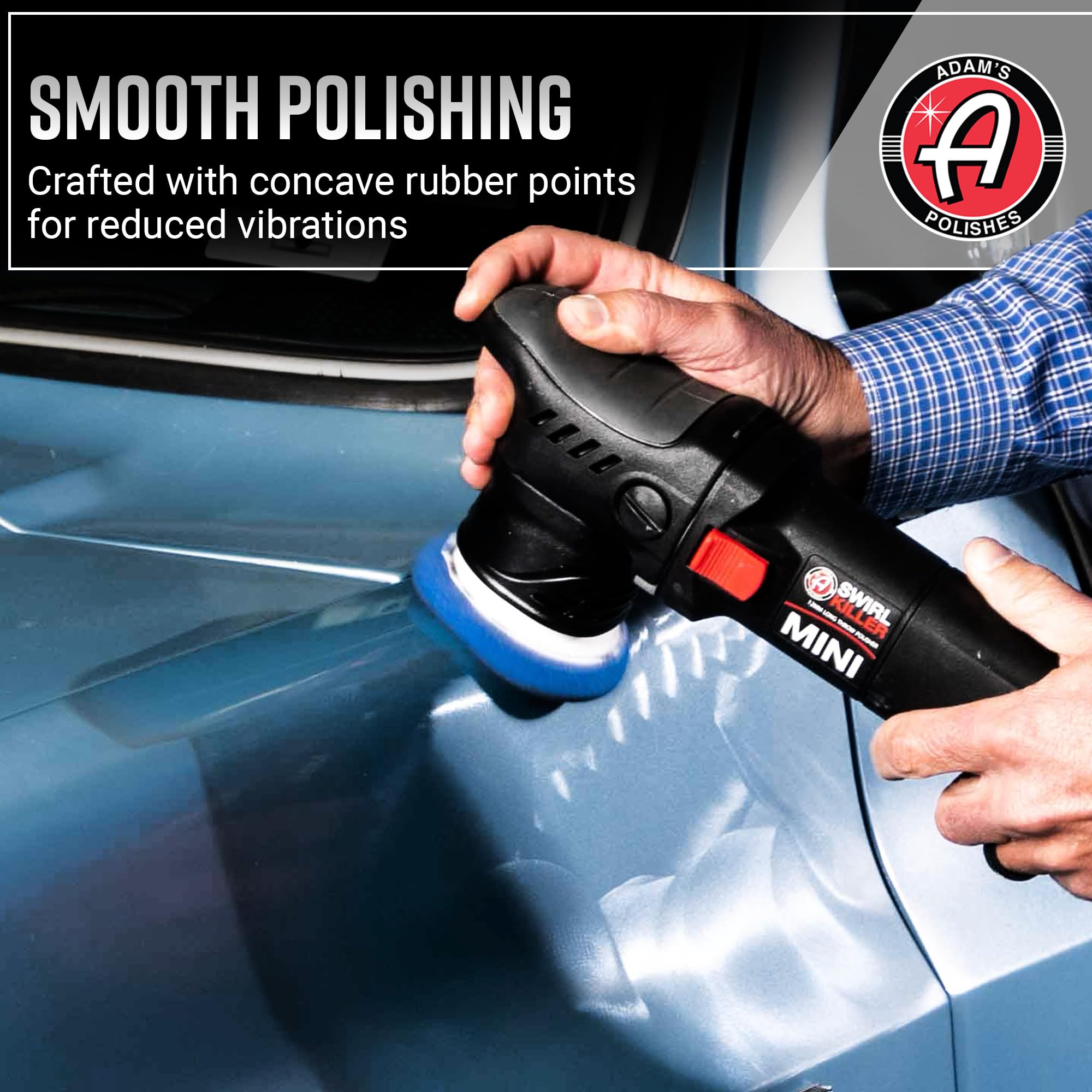 Adam's Polishes Swirl Killer 12mm Polisher Kit (16 Item) - Orbital Polishing Paint Correcting Buffer Tool - Car Scratch Remover - Use Post Car Wash Clay Bar & Pre Wax or Ceramic Coating - Image 6