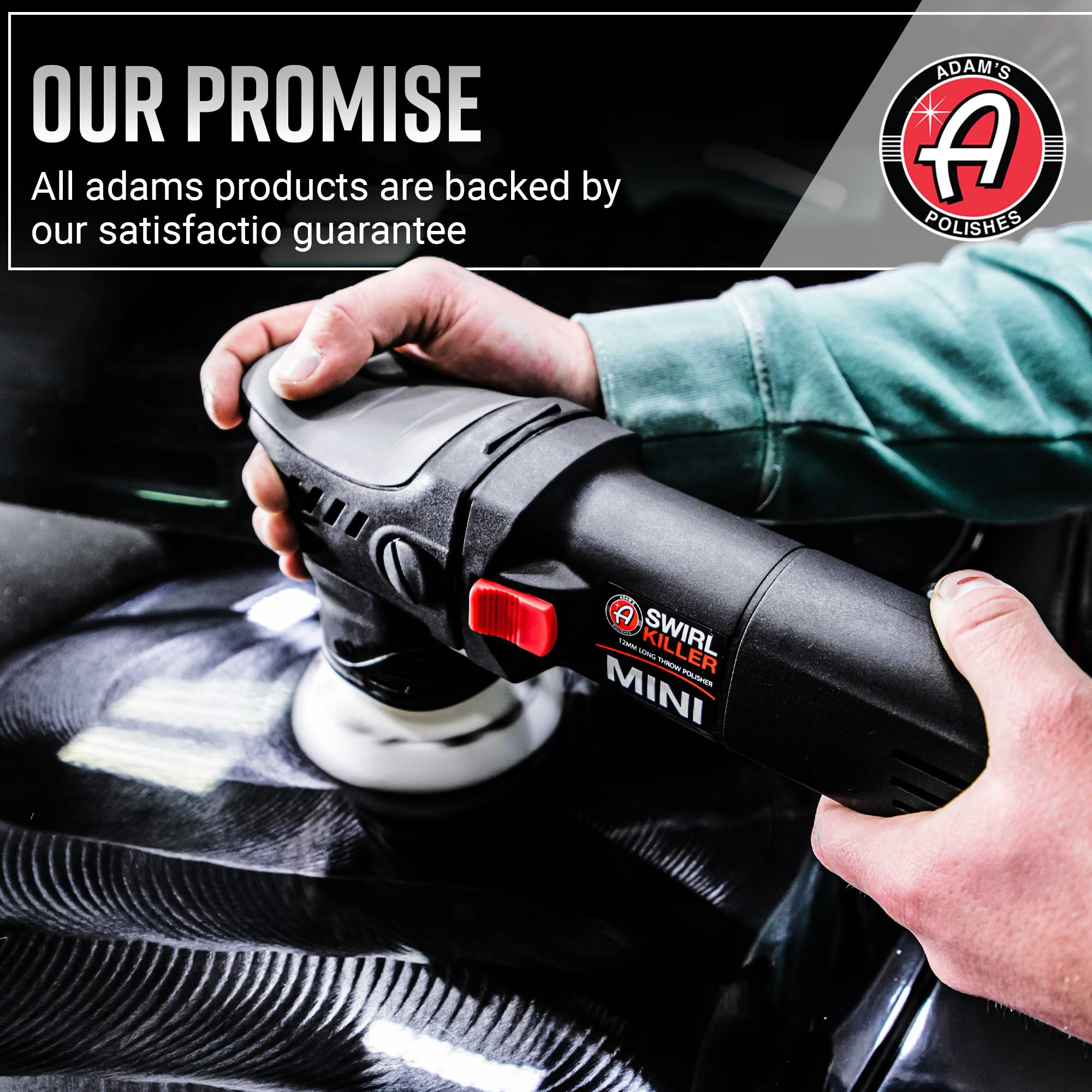 Adam's Polishes Swirl Killer 12mm Polisher Kit (16 Item) - Orbital Polishing Paint Correcting Buffer Tool - Car Scratch Remover - Use Post Car Wash Clay Bar & Pre Wax or Ceramic Coating - Image 9