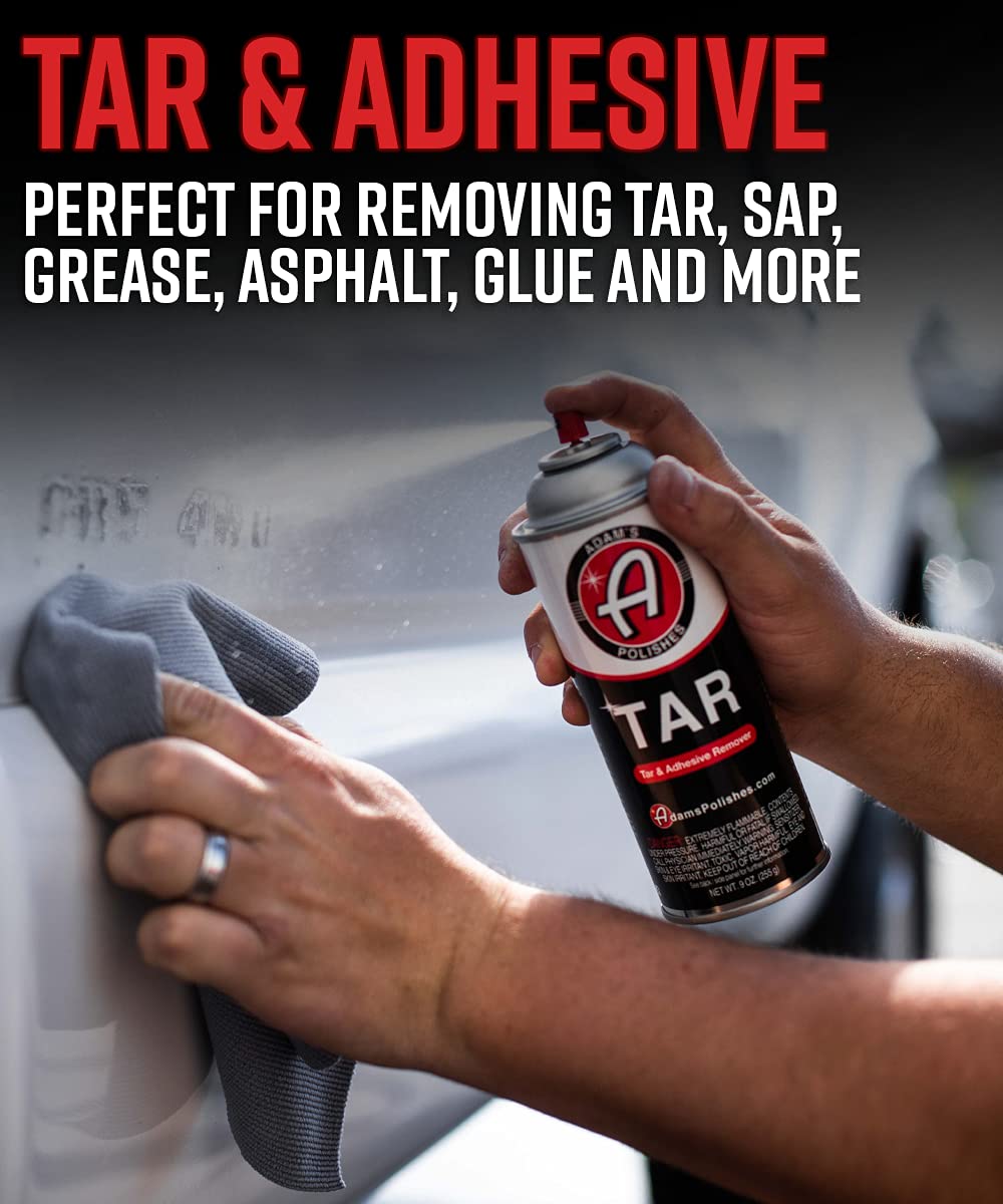 Adam's Polishes Tar 9oz - Heavy Duty, Concentrated Road Tar & Adhesive Remover | Remove Rubber Streaks, Badges, & Grime from Your Paint, Wheels, Rims, and Other Exterior Surfaces - Image 2