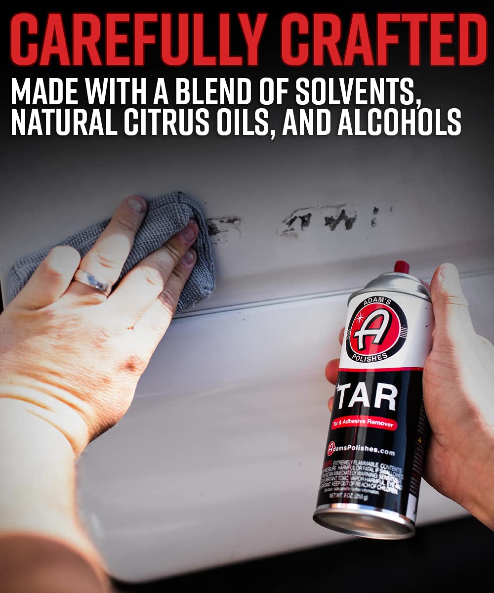 Adam's Polishes Tar 9oz - Heavy Duty, Concentrated Road Tar & Adhesive Remover | Remove Rubber Streaks, Badges, & Grime from Your Paint, Wheels, Rims, and Other Exterior Surfaces - Image 3