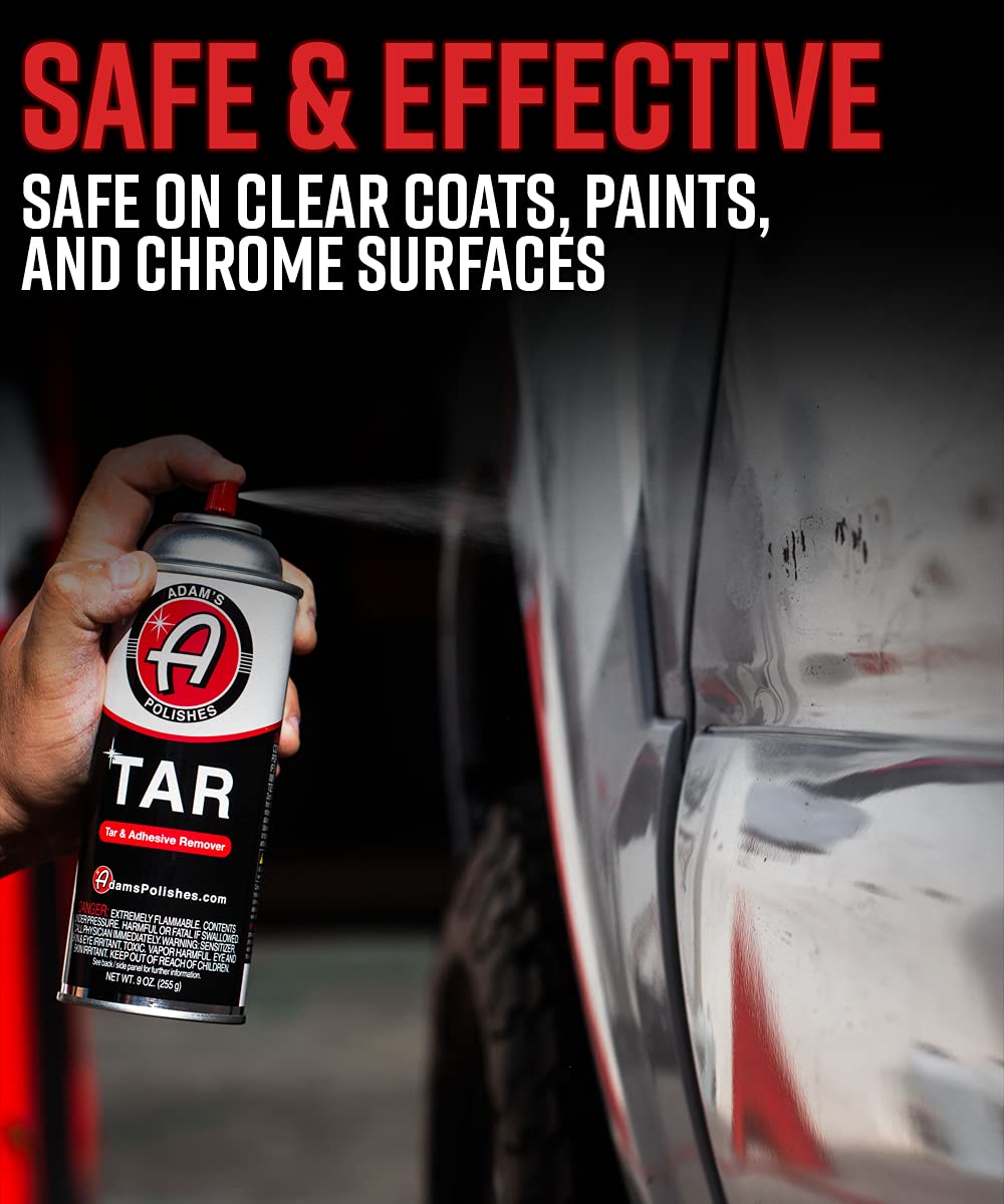 Adam's Polishes Tar 9oz - Heavy Duty, Concentrated Road Tar & Adhesive Remover | Remove Rubber Streaks, Badges, & Grime from Your Paint, Wheels, Rims, and Other Exterior Surfaces - Image 5