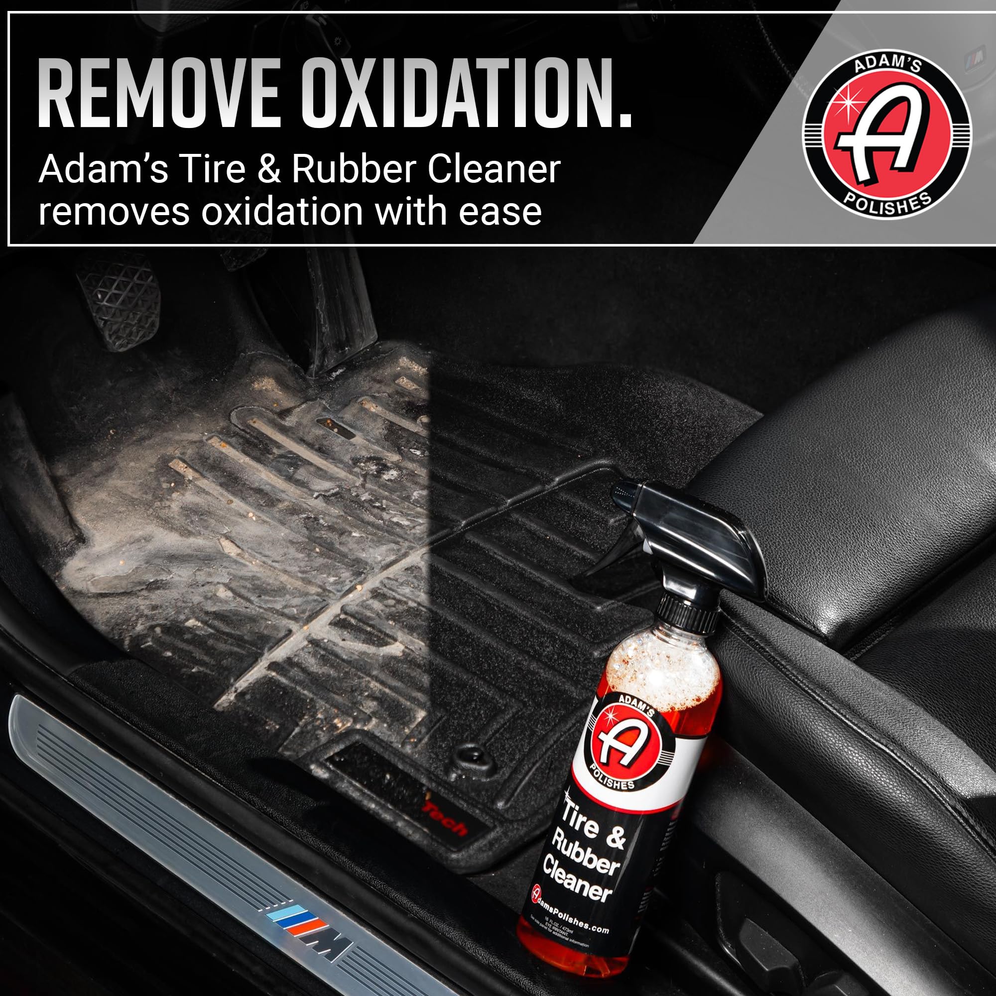 Adam's Polishes Tire & Rubber Cleaner (16 oz) - Removes Discoloration From Tires Quickly - Works Great on Tires, Rubber & Plastic Trim and Rubber Floor Mats - Image 6