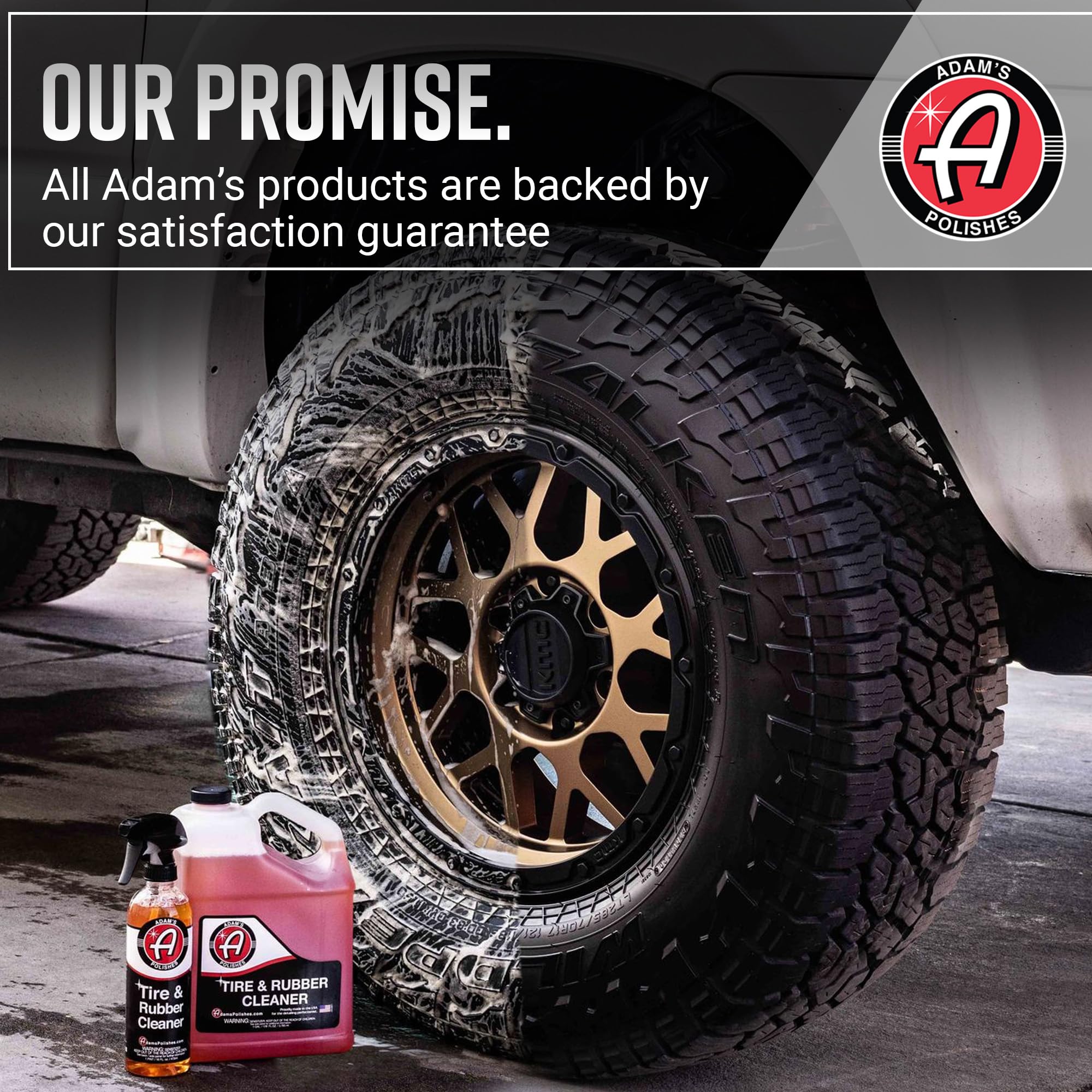 Adam's Polishes Tire & Rubber Cleaner (16 oz) - Removes Discoloration From Tires Quickly - Works Great on Tires, Rubber & Plastic Trim and Rubber Floor Mats - Image 8