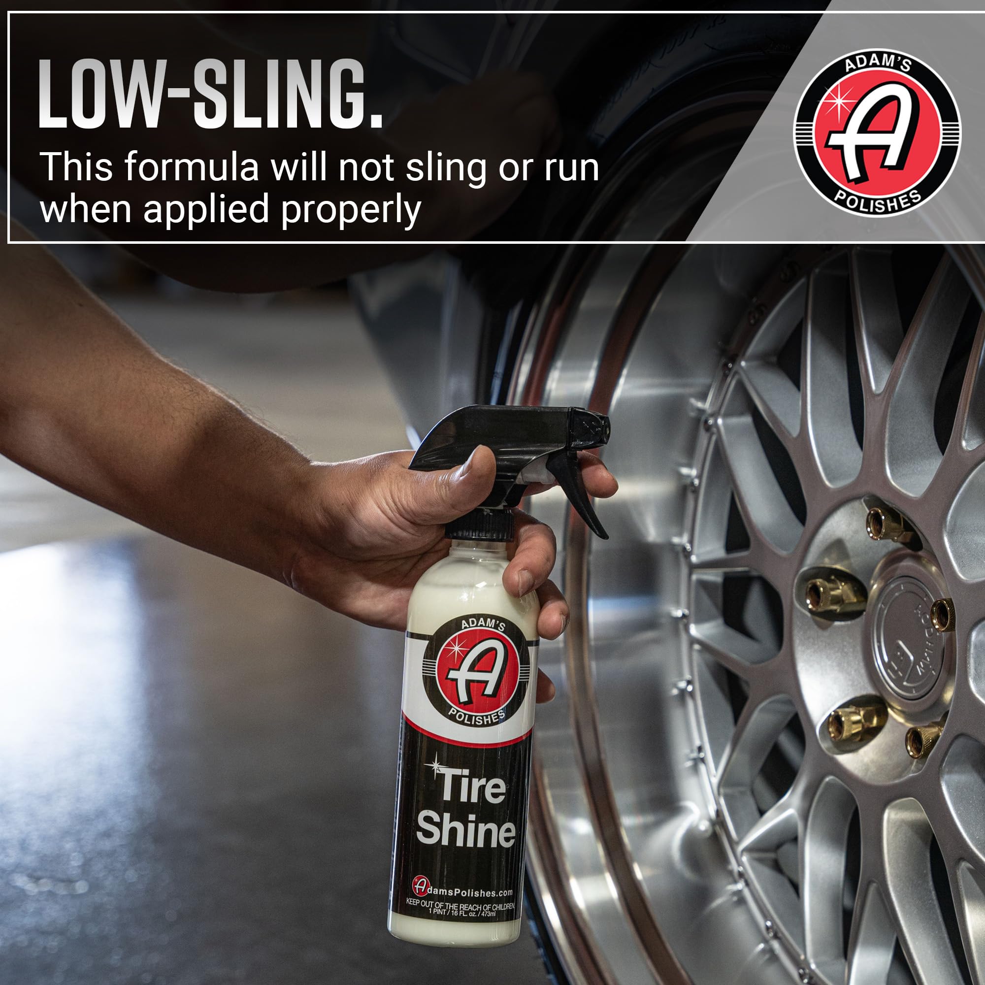 Adam's Polishes Tire Shine Gallon - Spray Tire Dressing W/ SiO2 for Non Greasy Car Detailing |Use W/Tire Applicator After Tire Cleaner & Wheel Cleaner,Gives A Ceramic Coating Wax - Image 4