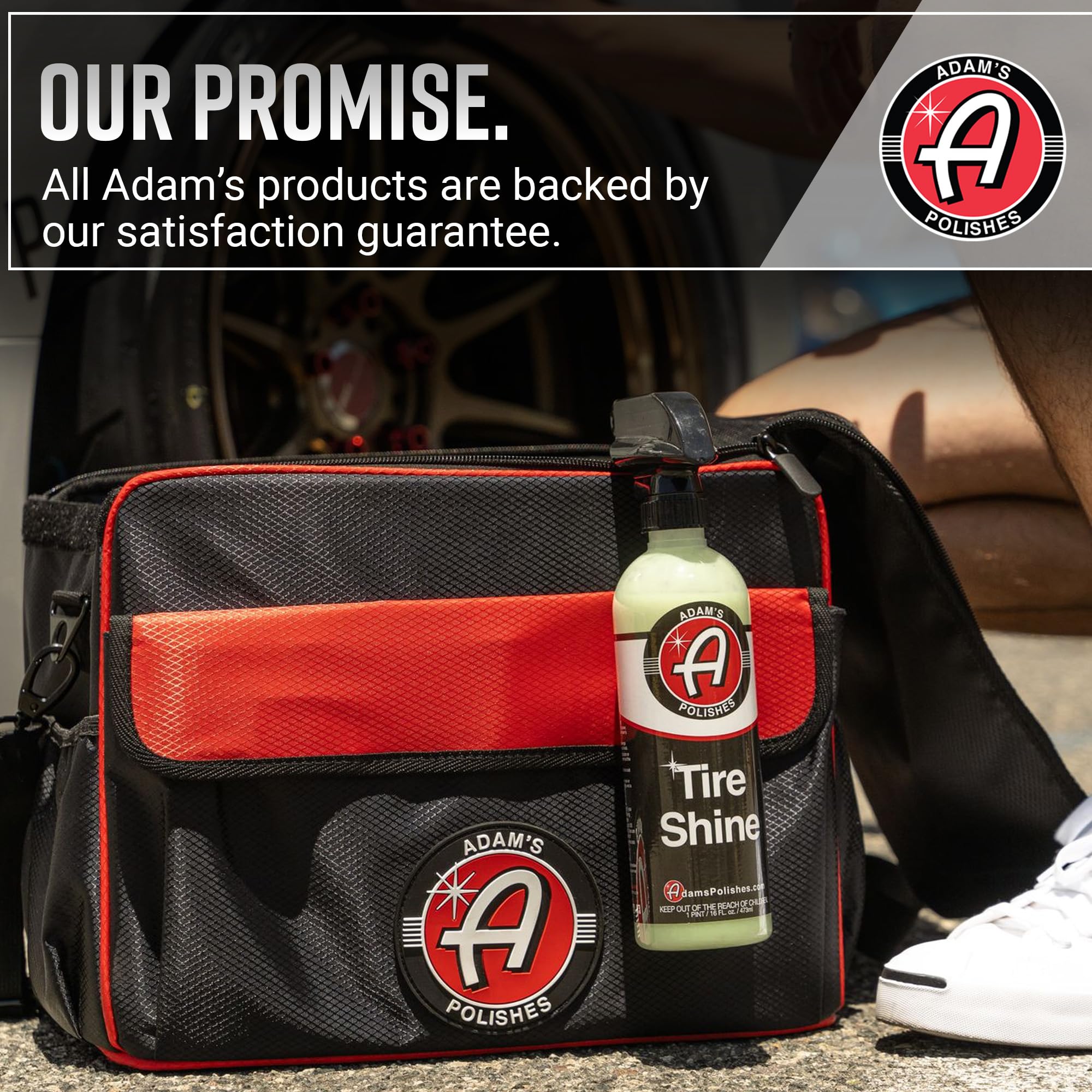 Adam's Polishes Tire Shine Gallon - Spray Tire Dressing W/ SiO2 for Non Greasy Car Detailing |Use W/Tire Applicator After Tire Cleaner & Wheel Cleaner,Gives A Ceramic Coating Wax - Image 7