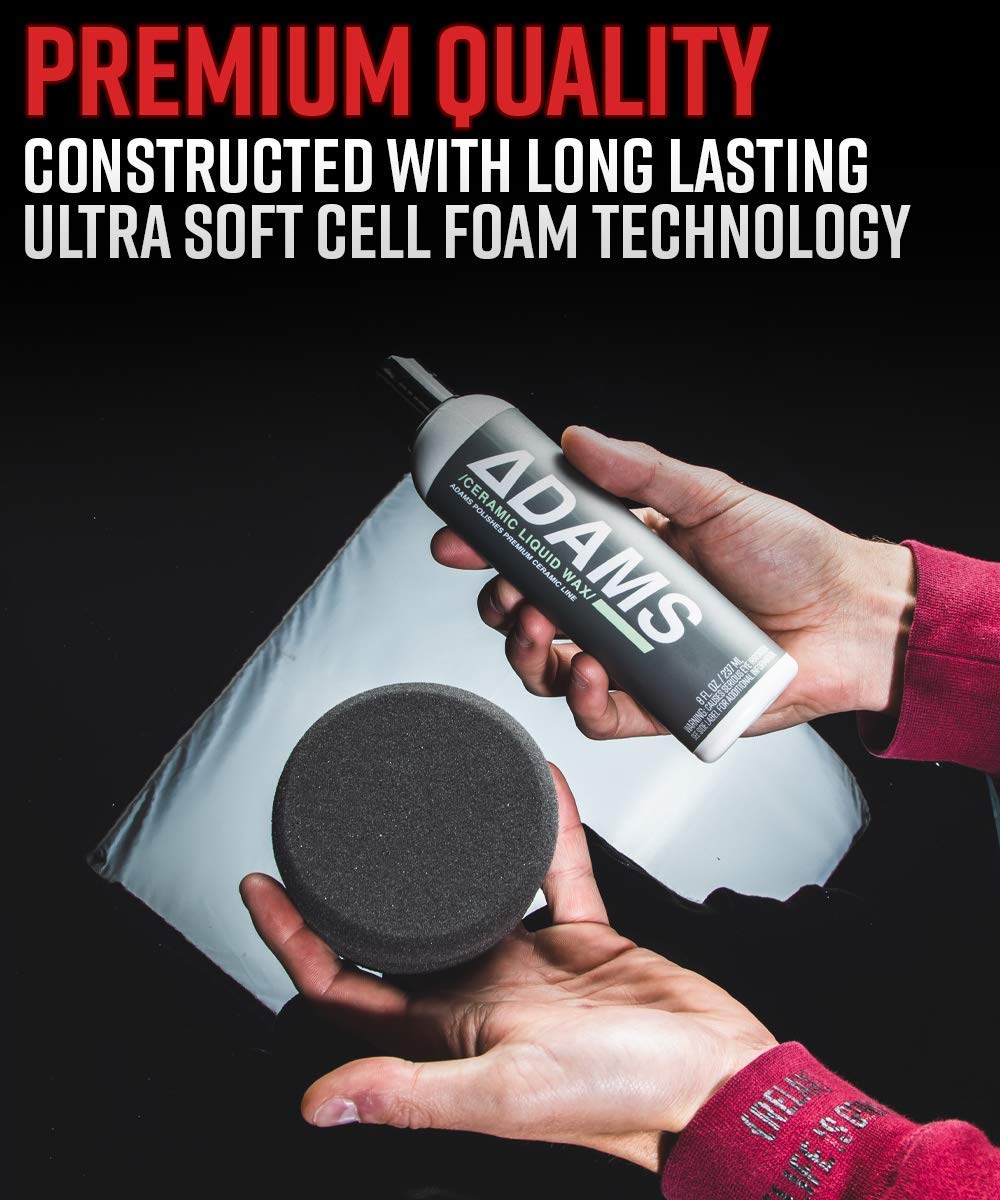 Adam's Polishes UFO Dual Sided Car Wax Applicator Car Detailing Waxing & Polishing Foam Pad | Use with Paste Wax, Ceramic Coating, Polish, Compound & More | Auto, Motorcycle, Boat, RV - Image 2
