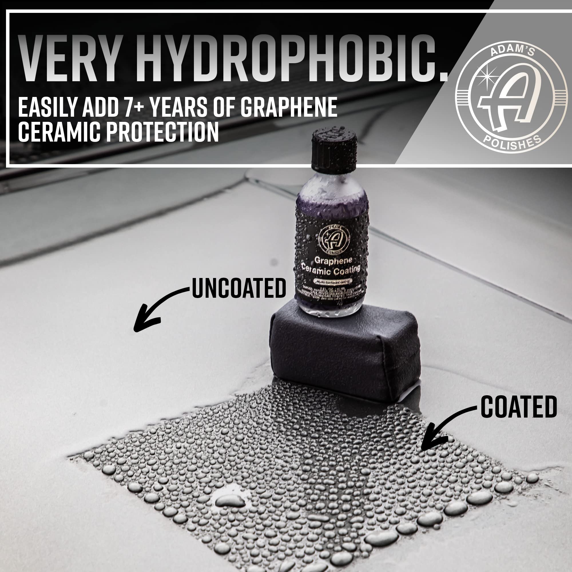 Adam's Polishes UV Graphene Ceramic Coating - 10H Ceramic Coating for Cars W/UV Glow Technology | 7+ Years of Protection | Apply After Car Wash Clay Bar Car Buffer Polisher | Boat RV Motorcycle - Image 4
