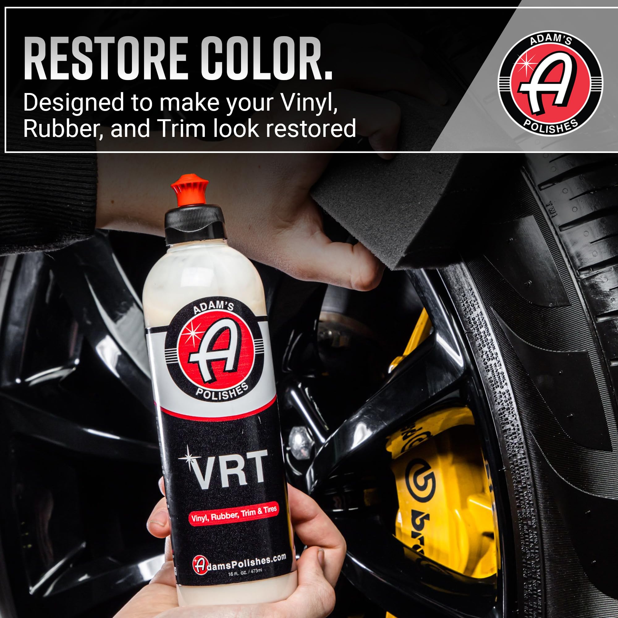 Adam's Polishes VRT Combo - Vinyl, Rubber and Plastic Non-Greasy Long Lasting Super Shine Dressing for Tires, Trim and More, Safe for Cars, Trucks, SUVs, RVs & More - Image 3