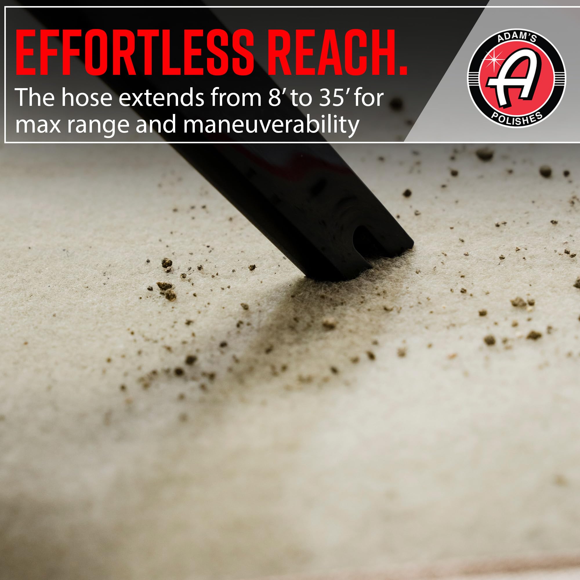Adam's Polishes Wall Mounted Vacuum - Premium Car Detailing Vacuum for Garage or Shop | Powerful Suction Heavy Duty Detailing - Image 5
