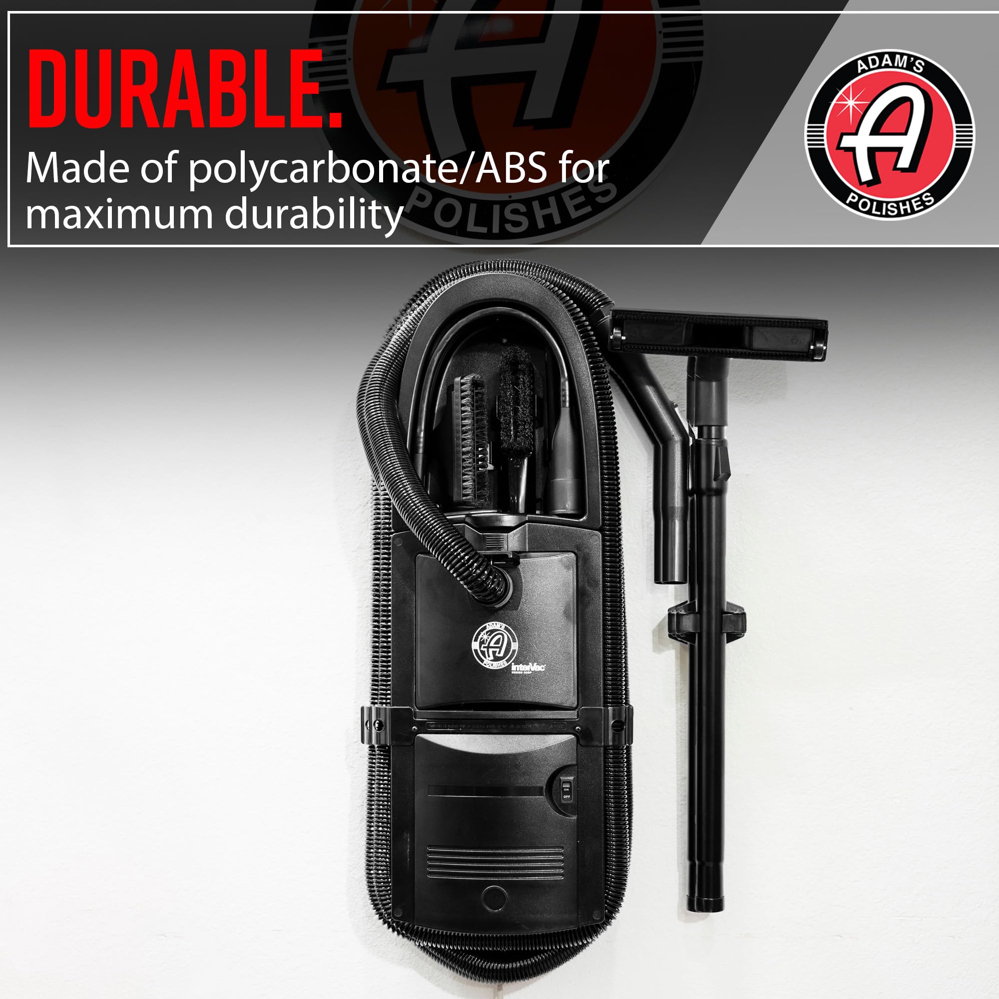 Adam's Polishes Wall Mounted Vacuum - Premium Car Detailing Vacuum for Garage or Shop | Powerful Suction Heavy Duty Detailing - Image 6