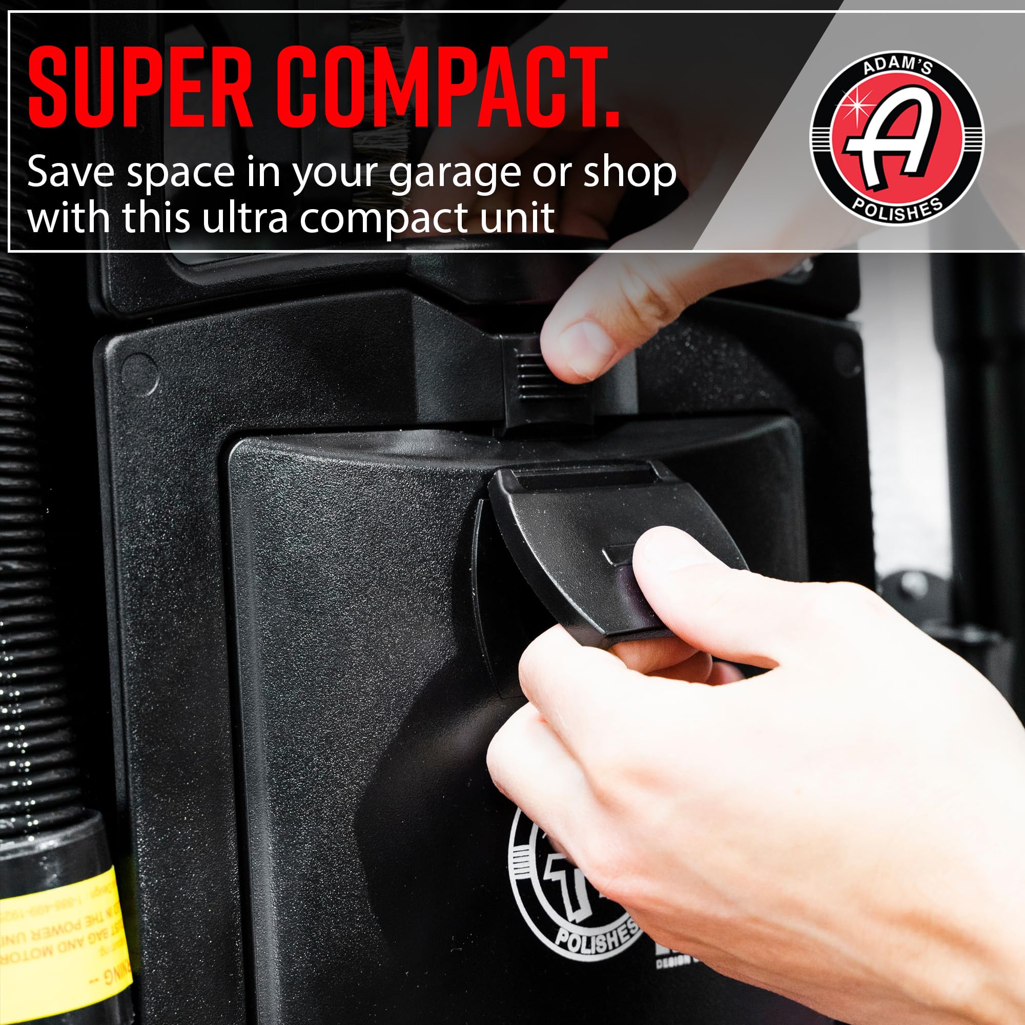 Adam's Polishes Wall Mounted Vacuum - Premium Car Detailing Vacuum for Garage or Shop | Powerful Suction Heavy Duty Detailing - Image 7