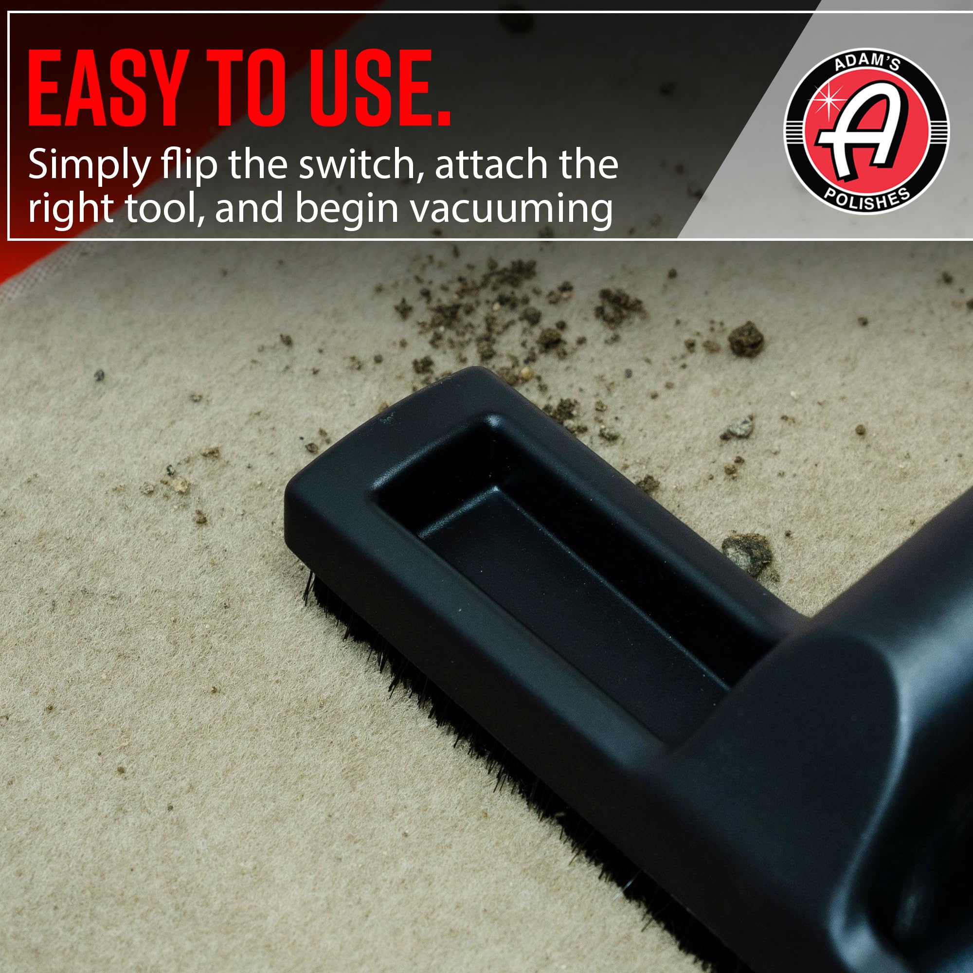 Adam's Polishes Wall Mounted Vacuum - Premium Car Detailing Vacuum for Garage or Shop | Powerful Suction Heavy Duty Detailing - Image 8