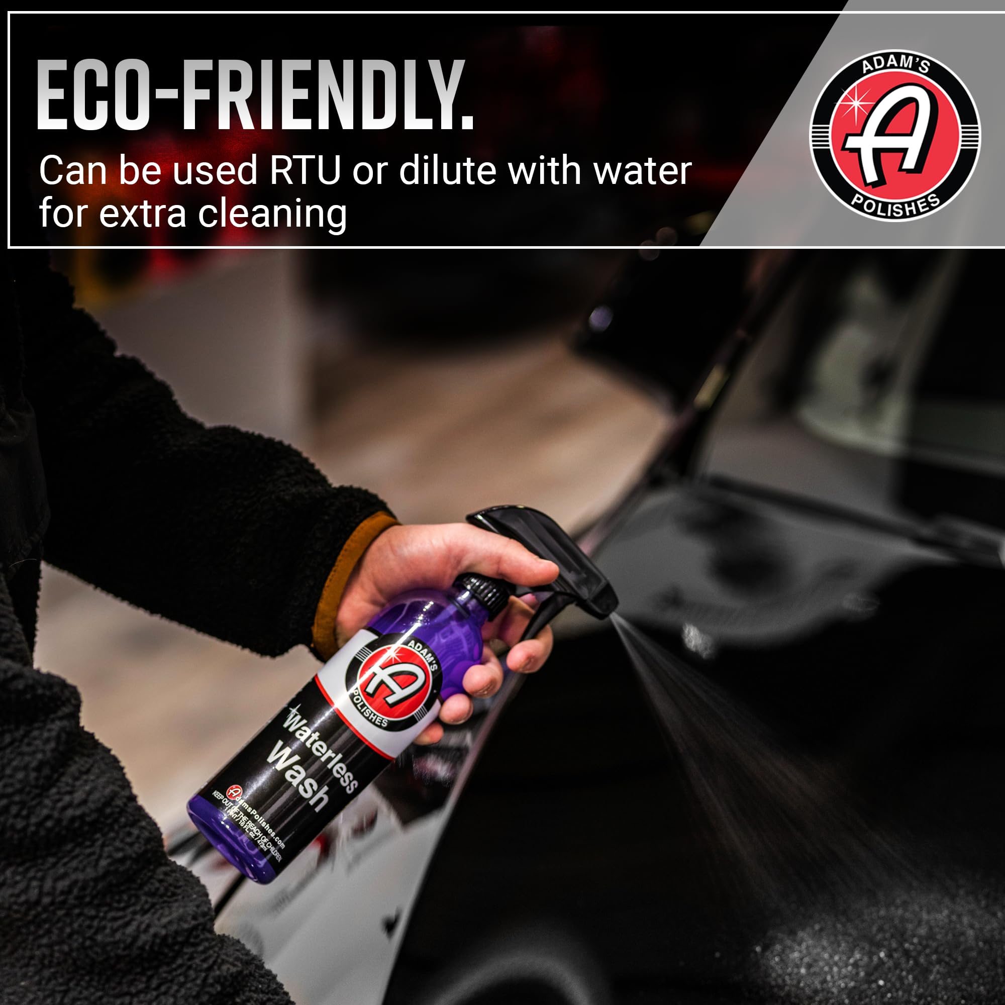 Adam's Polishes Waterless Car Wash Kit - Car Cleaning Supplies for Car Detailing | Safe Ultra Slick Lubricating Formula for Car, Boat, Motorcycle, RV | No Garden Hose, Wash Soap or Foam Cannon Needed - Image 6