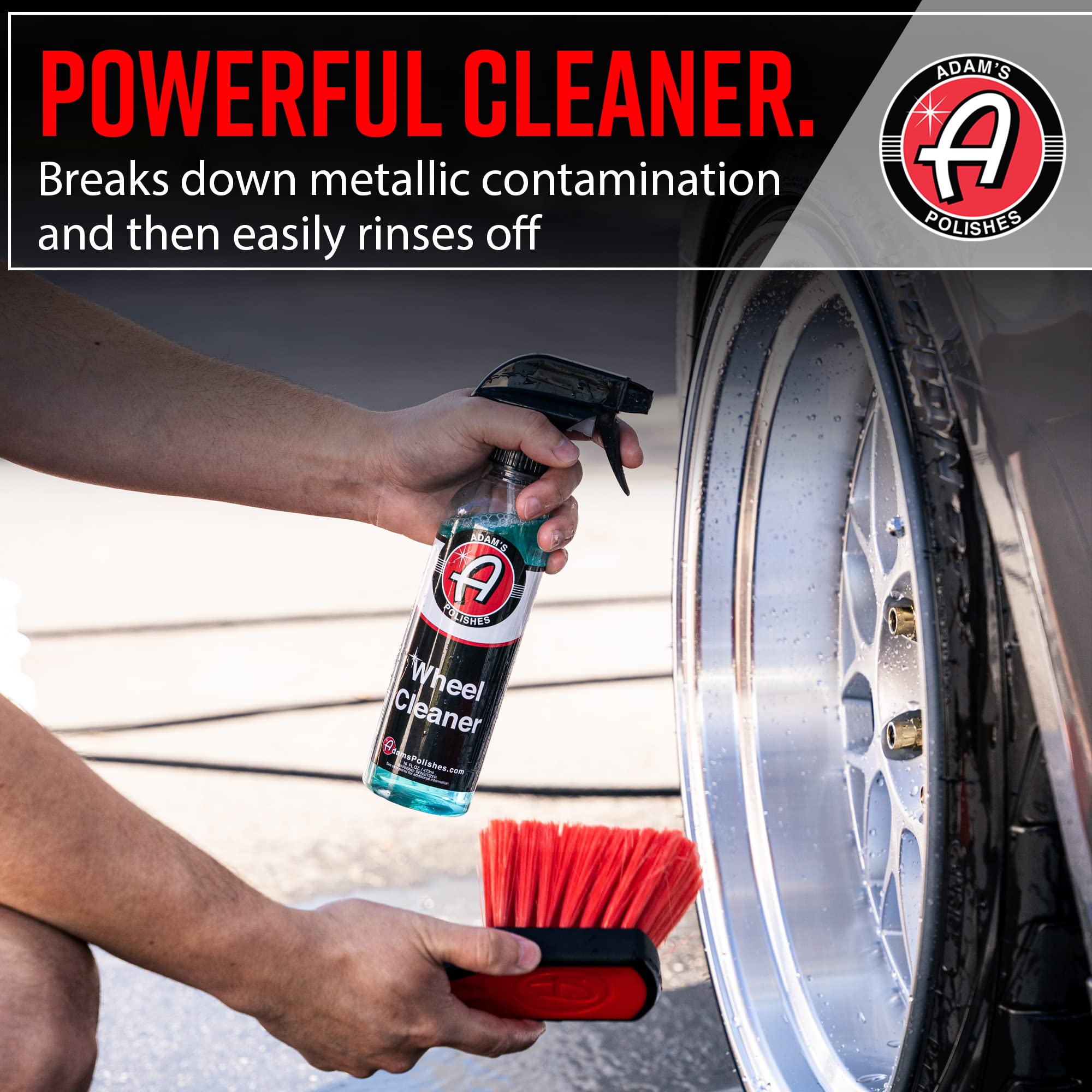 Adam's Polishes Wheel Cleaner Gallon - Tough Wheel Cleaning Spray for Car Wash Detailing | Rim Cleaner & Brake Dust Remover | Safe On Chrome Clear Coated & Plasti Dipped Wheels| Use w/Wheel Brush - Image 3