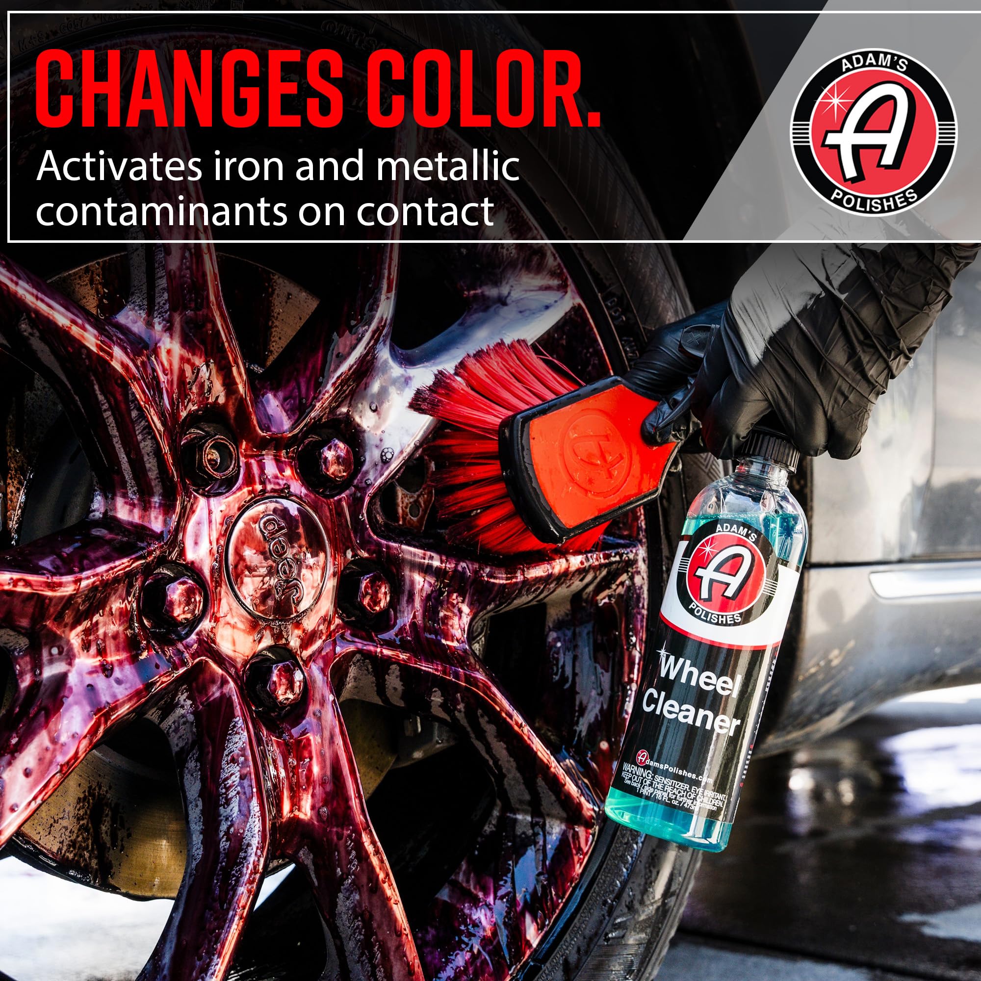 Adam's Polishes Wheel Cleaner Gallon - Tough Wheel Cleaning Spray for Car Wash Detailing | Rim Cleaner & Brake Dust Remover | Safe On Chrome Clear Coated & Plasti Dipped Wheels| Use w/Wheel Brush - Image 4