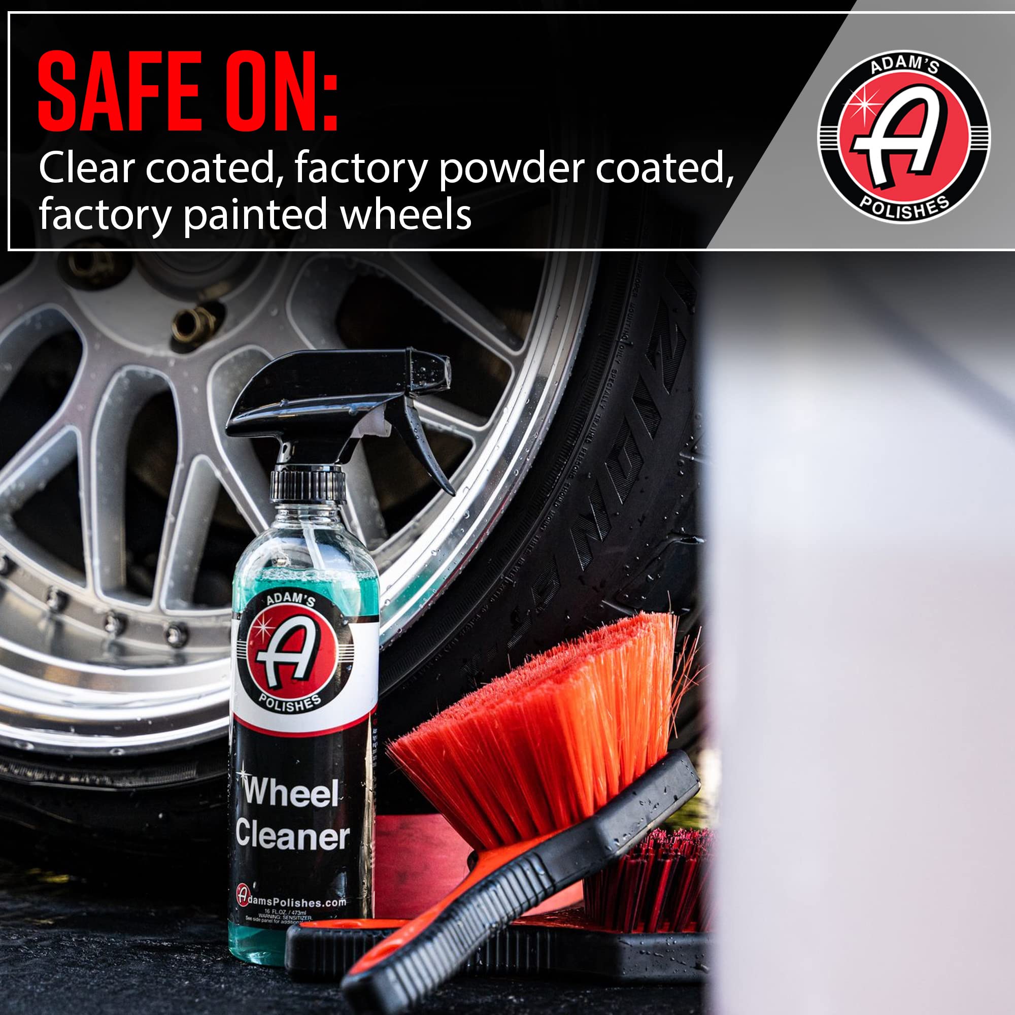 Adam's Polishes Wheel Cleaner Gallon - Tough Wheel Cleaning Spray for Car Wash Detailing | Rim Cleaner & Brake Dust Remover | Safe On Chrome Clear Coated & Plasti Dipped Wheels| Use w/Wheel Brush - Image 5