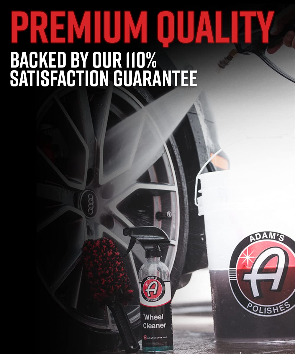 Adam's Polishes Wheel Spoke Brush - Ergonomic, Comfortable Design Makes Cleaning Tough to Reach Areas Easier - Cleans Behind Wheel Spokes, Inner Barrel, Brake Calipers & More - Image 7