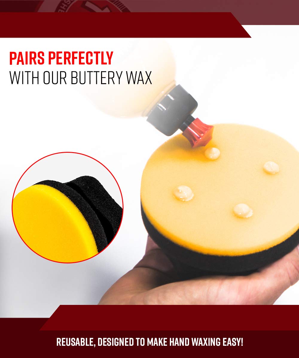 Adam's Polishes Yellow Hex Grip Car Wax Foam Applicator - Waxing Kit Glaze Sealant Liquid Paste Wax Ceramic Coating | Auto Accessories | Car Wash Kit Cleaning - Image 7