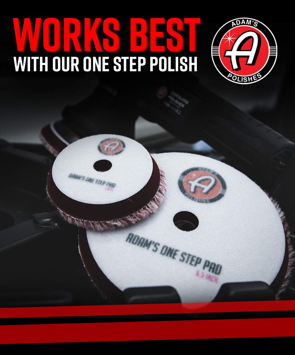 Adam's Premium Polisher Pad (5.5", One Step Polishing Pad) - Blended Wool & Microfiber Cuts & Finishes in One Step - Color Coded to Match with Recommended Polish or Compound - Image 4