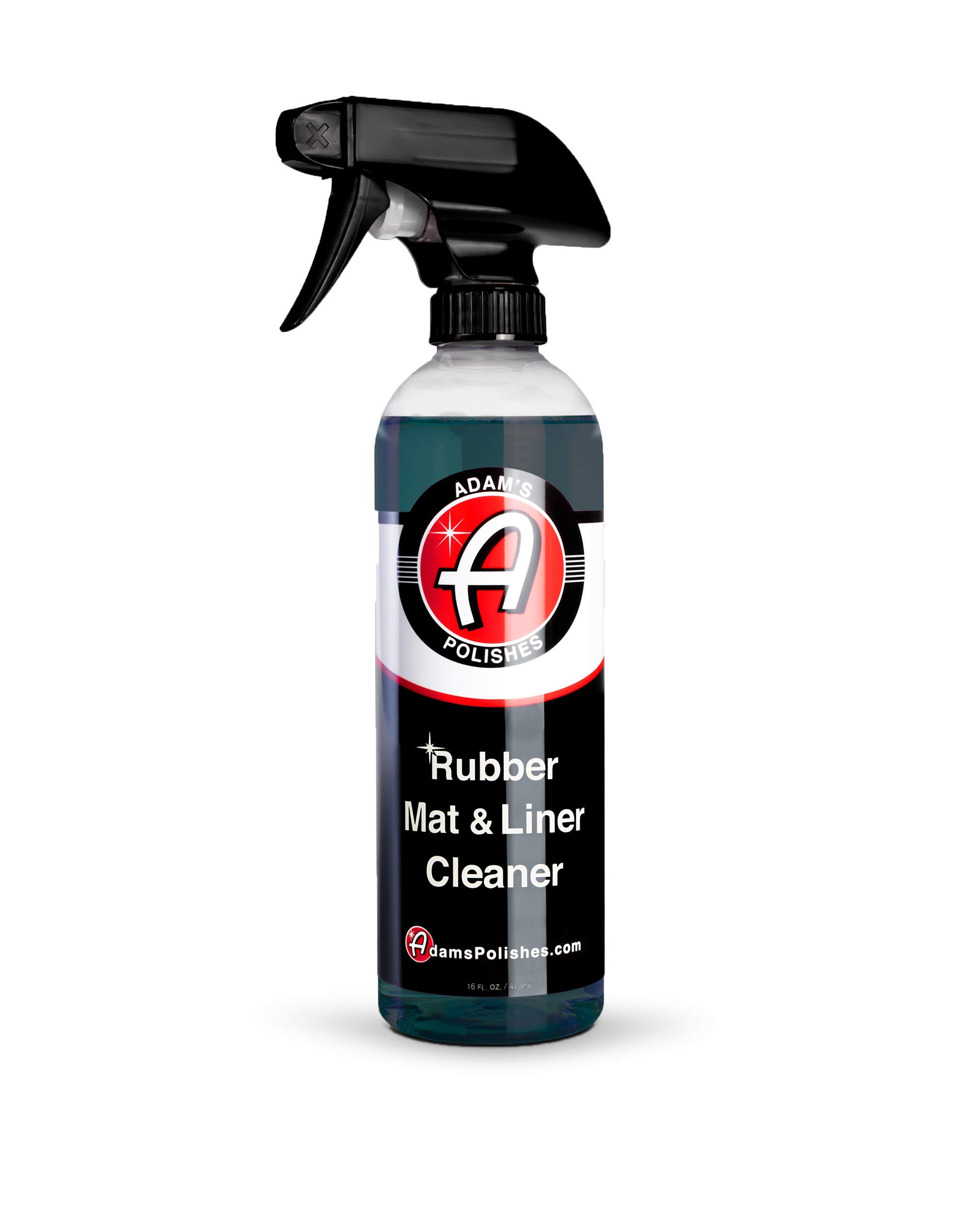 Adam's Rubber Mat & Liner Cleaner 16oz - Floor Mat Cleaner Restores Rubber, Plastic & Vinyl Mats For Car Detailing, Alos Works On Truck Bed Cargo Liners, Trunk Mat Accessories & More